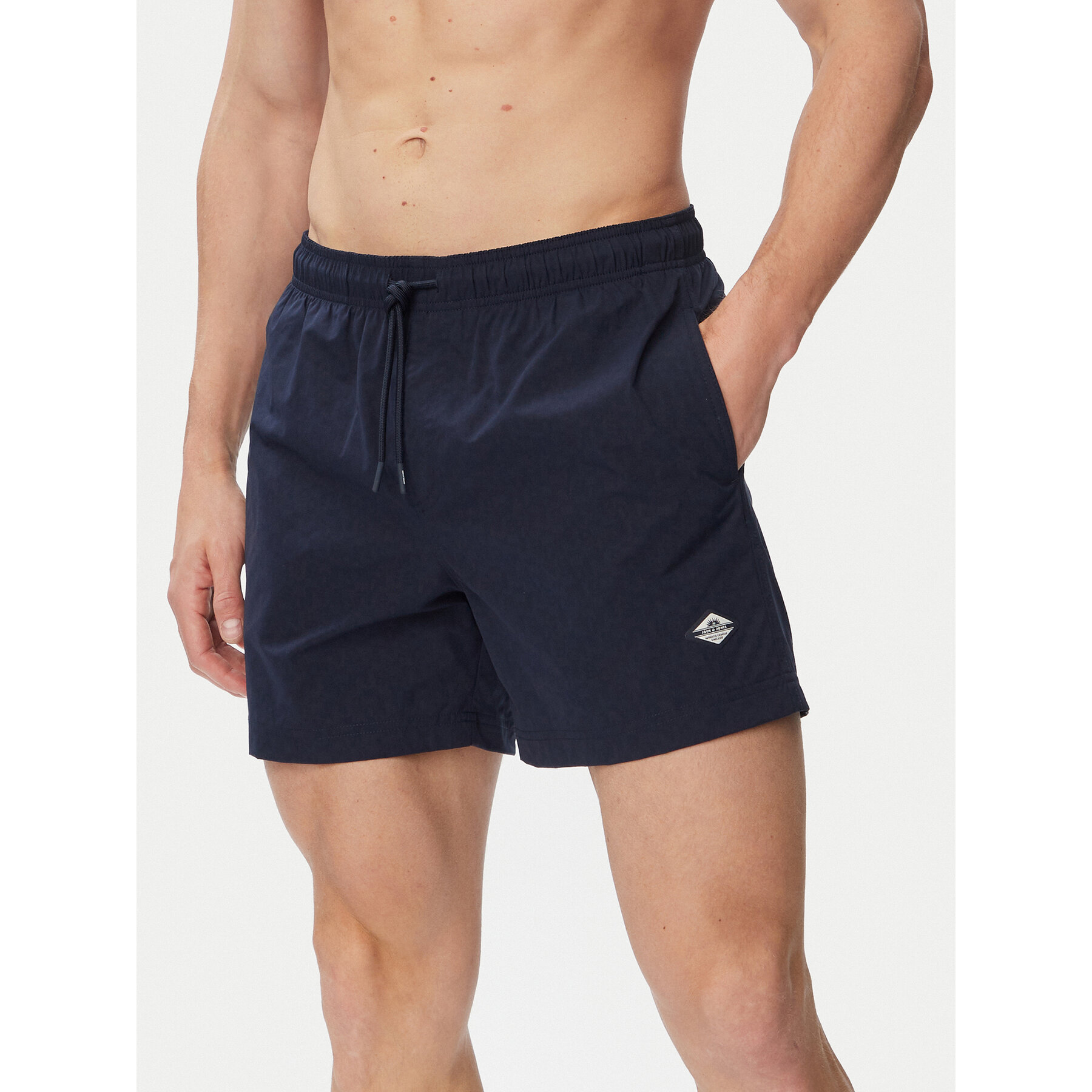 Jack & Jones Badeshorts Maui Splash 12291491 Dunkelblau Regular Fit