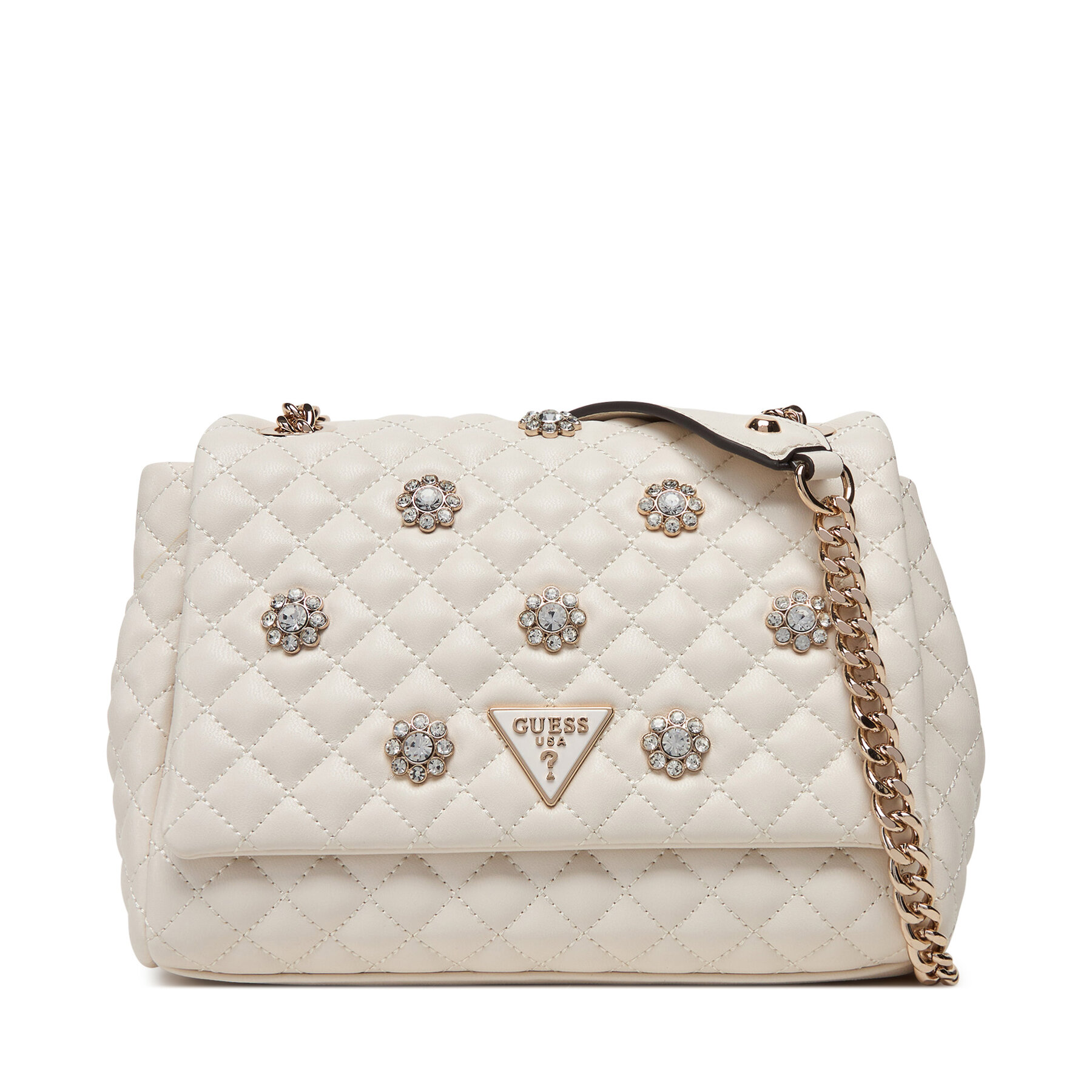 Handtasche Guess Everlee HWEG86 79210 Écru