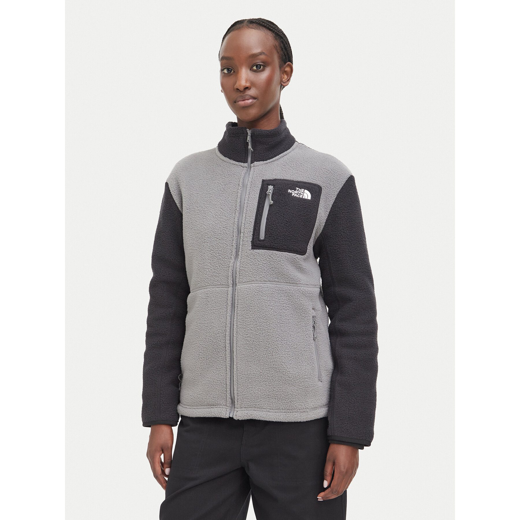 The North Face Fleecejacke Yumiori NF0A8E88 Dunkelgrau Regular Fit