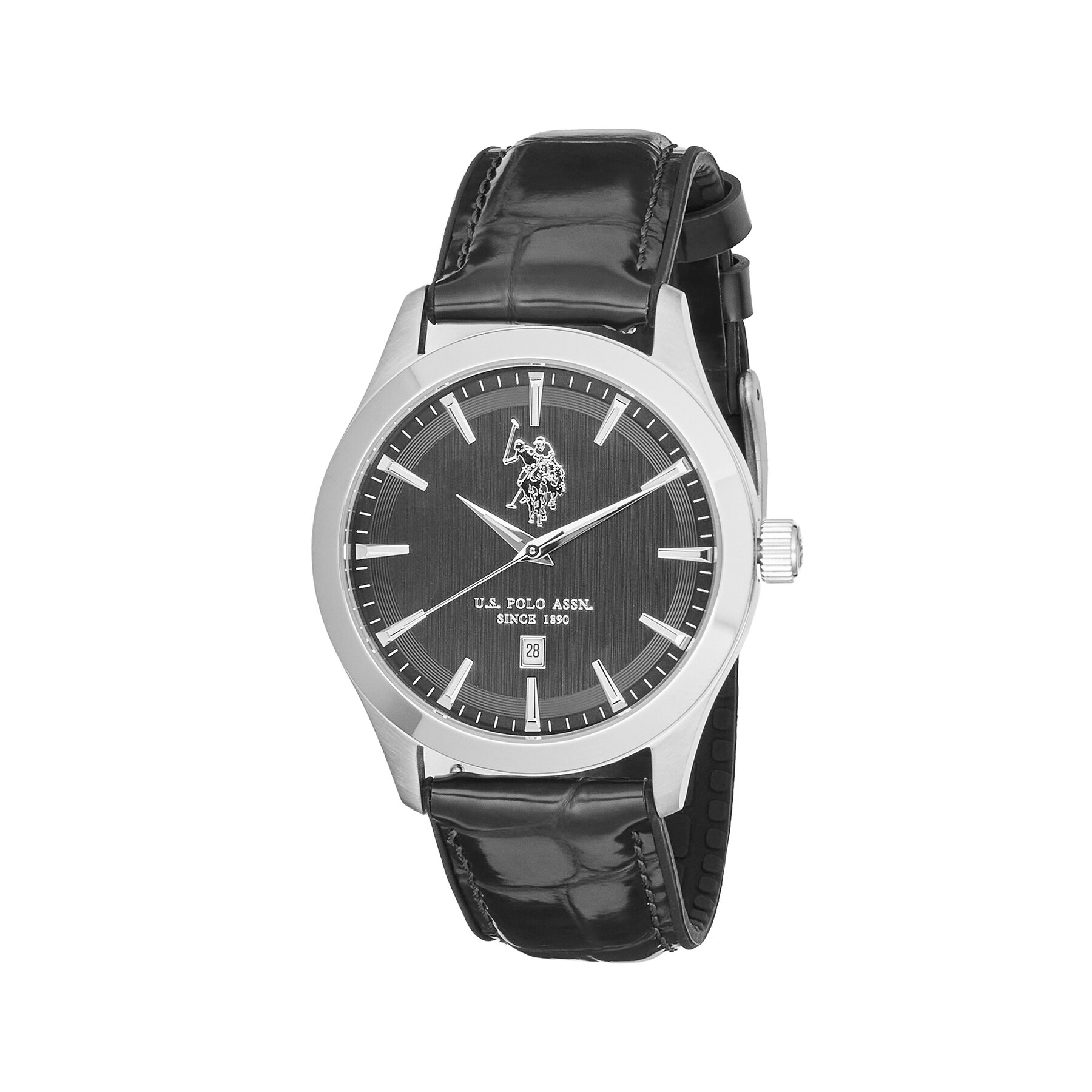 Ρολόι U.S. Polo Assn. Yale USP7370BK Μαύρο