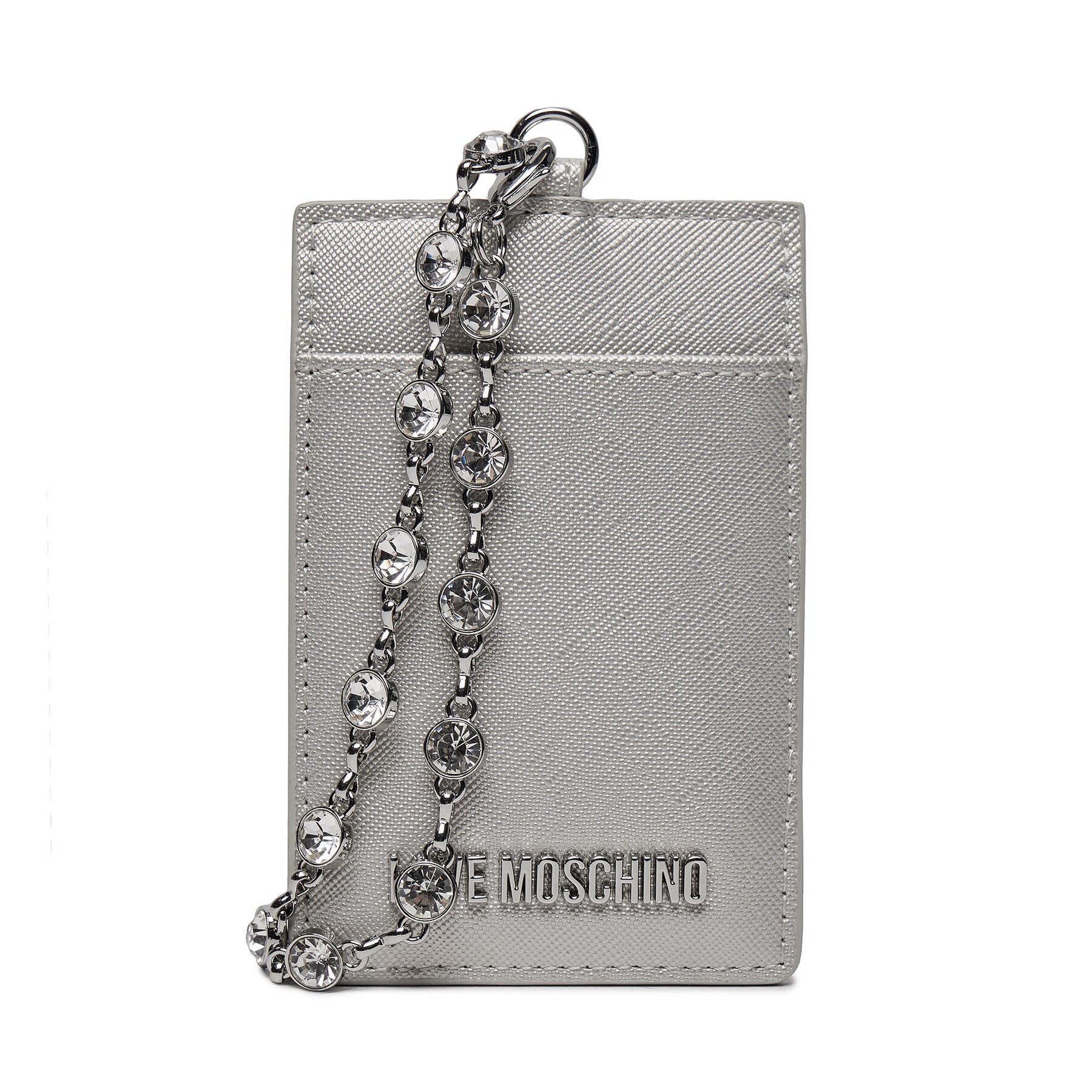 Puzdro na kreditné karty LOVE MOSCHINO JC5853PP4IK2390B Strieborná