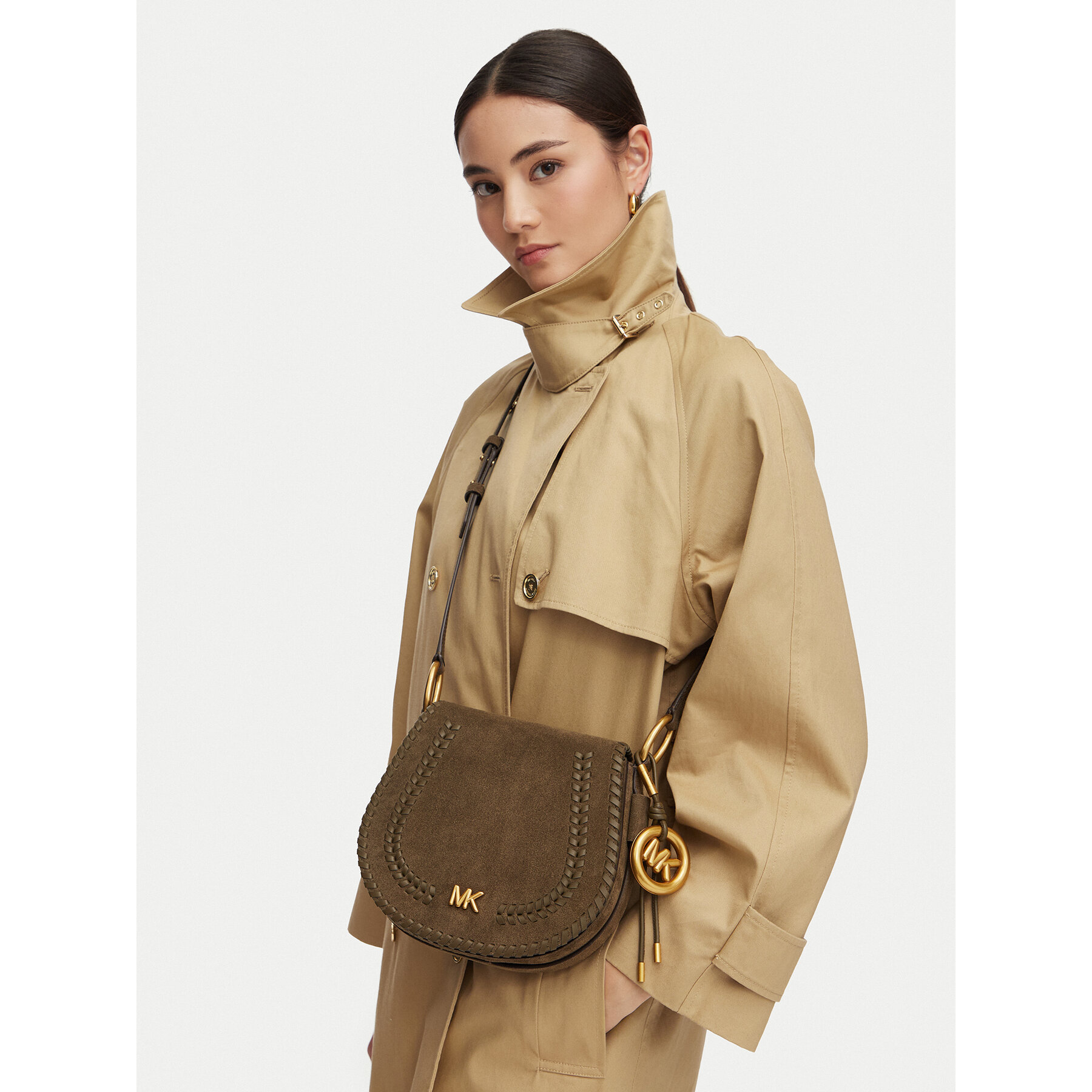 Torbica MICHAEL Michael Kors 30S6AQ5M6O Zelena