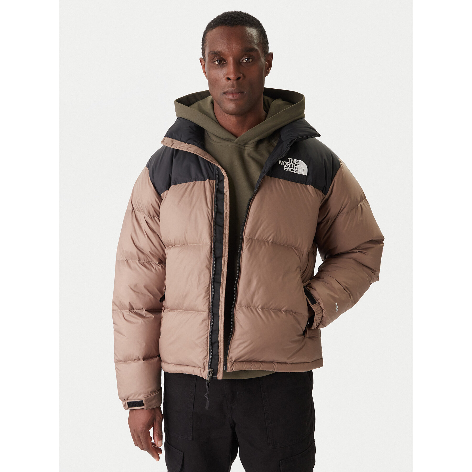 The North Face Daunenjacke 1996 Retro Nuptse NF0A3C8D Braun Loose Fit