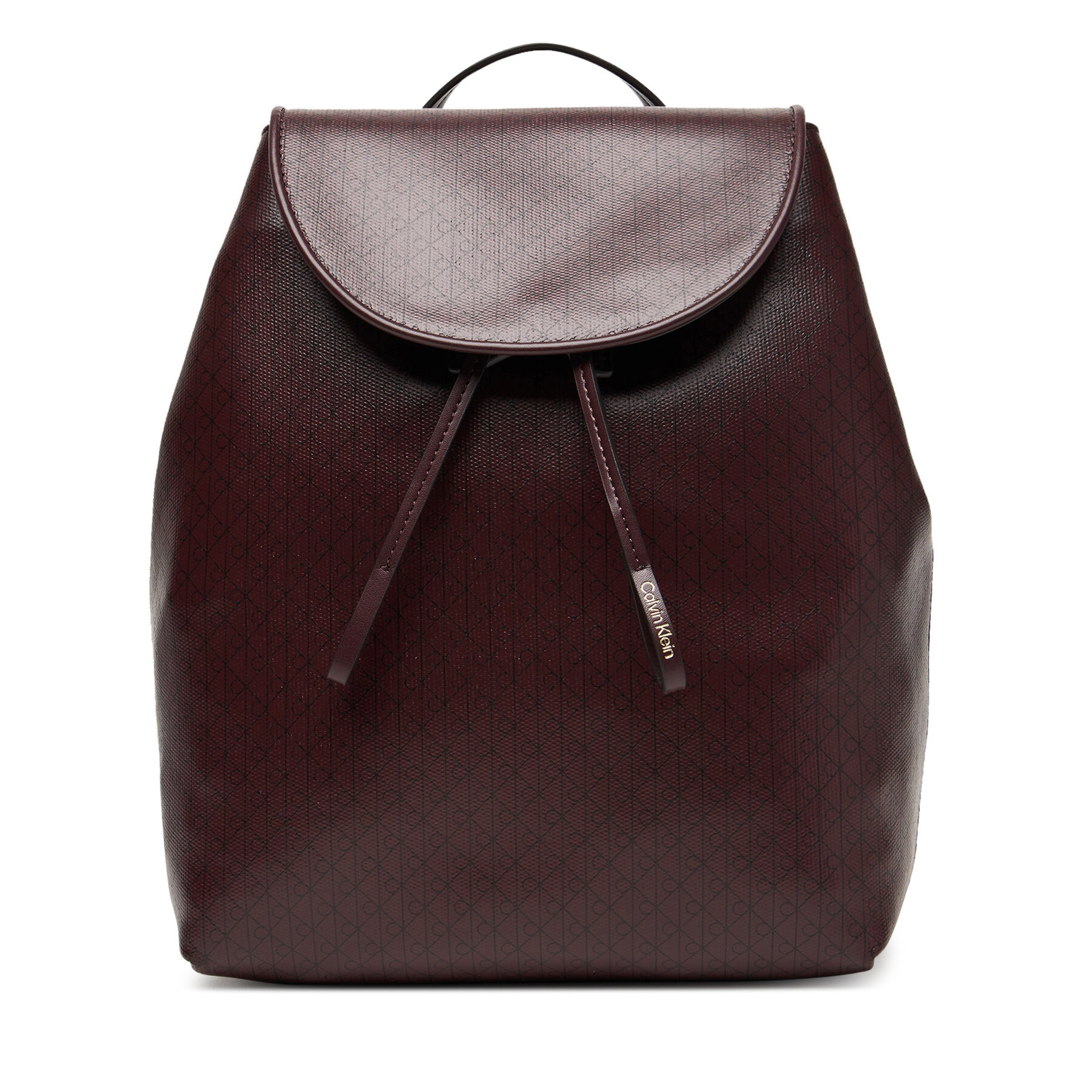 Ruksak Calvin Klein Emblem Aop Flap Backpack LV04F3271G Tamnocrvena