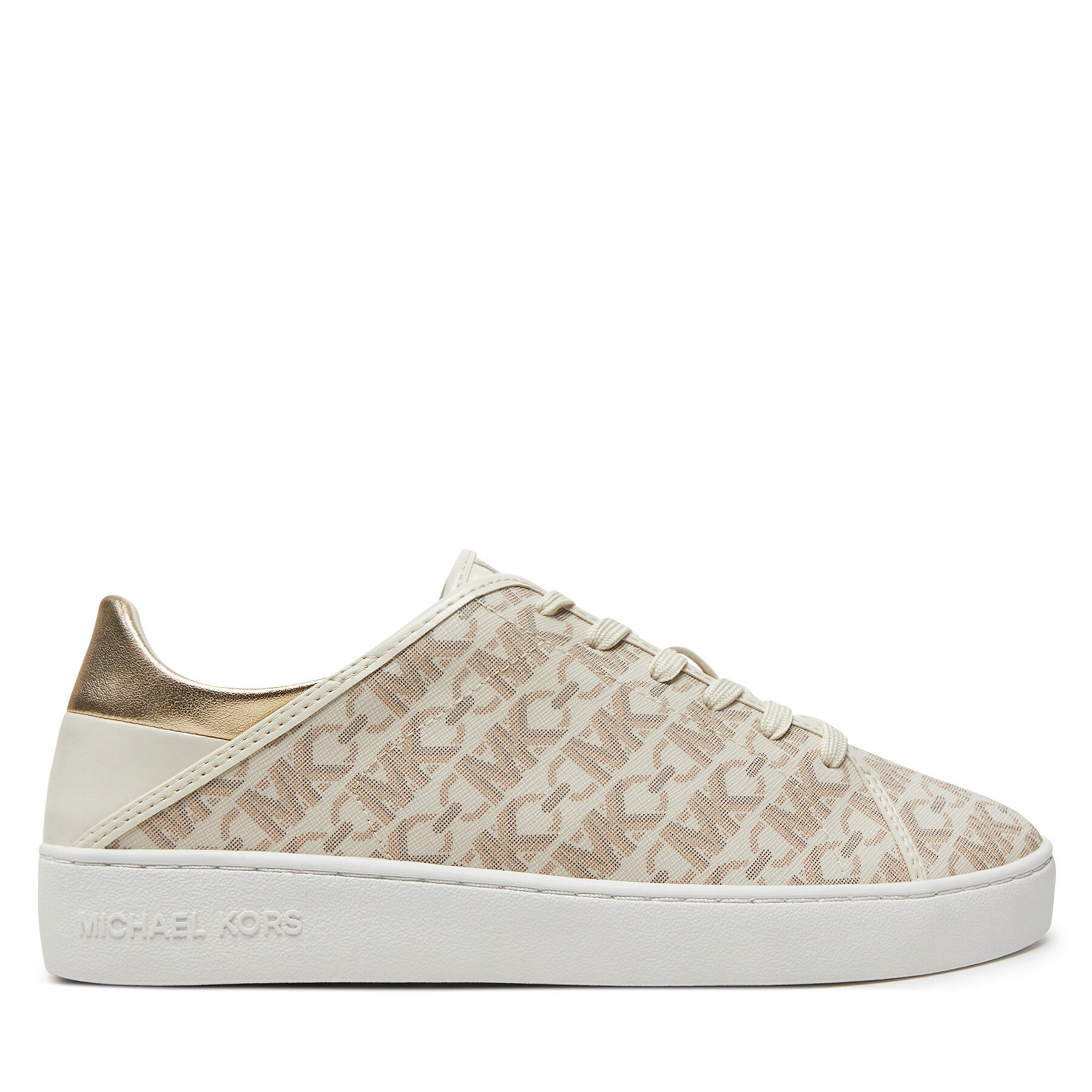 Sneakersy MICHAEL Michael Kors Jenny Lace Up 43T4JNFS1B Béžová