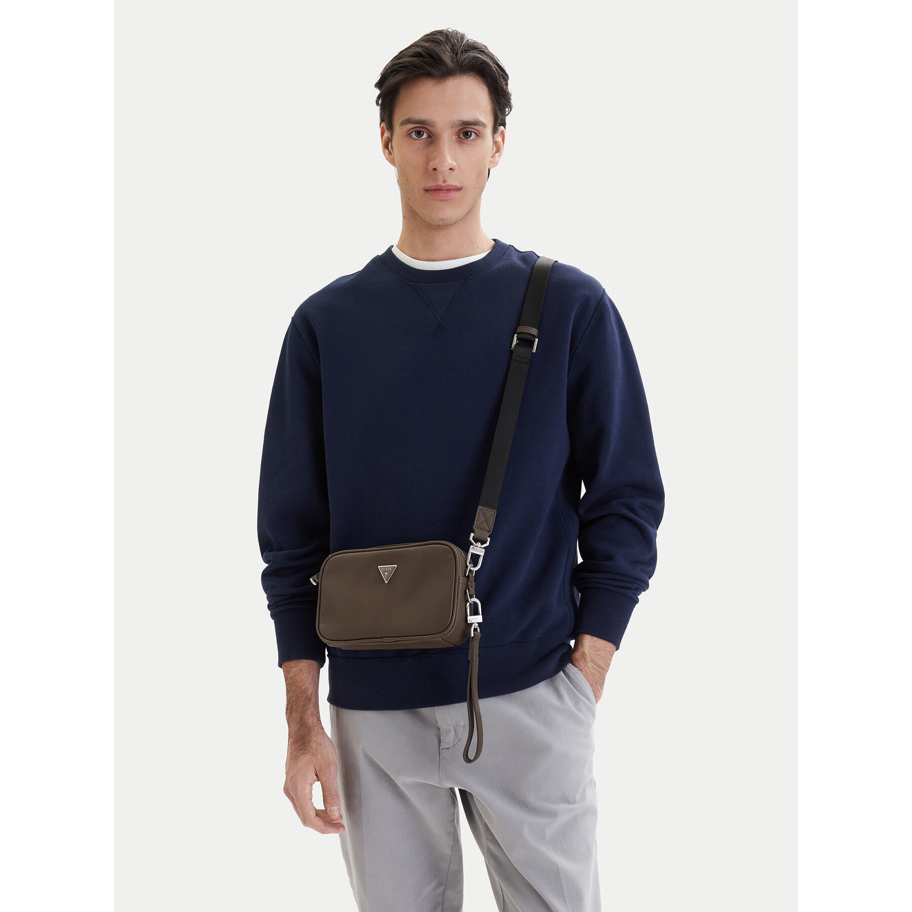 Geantă crossover Guess HMMISA P6150 Maro