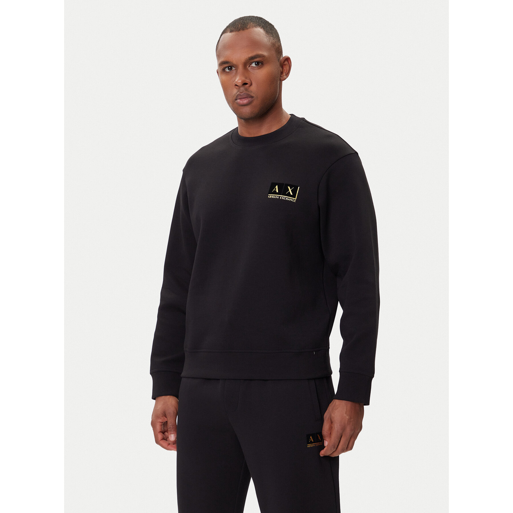 Armani Exchange Sweatshirt XM001892 AF10818 MC004 Schwarz Regular Fit