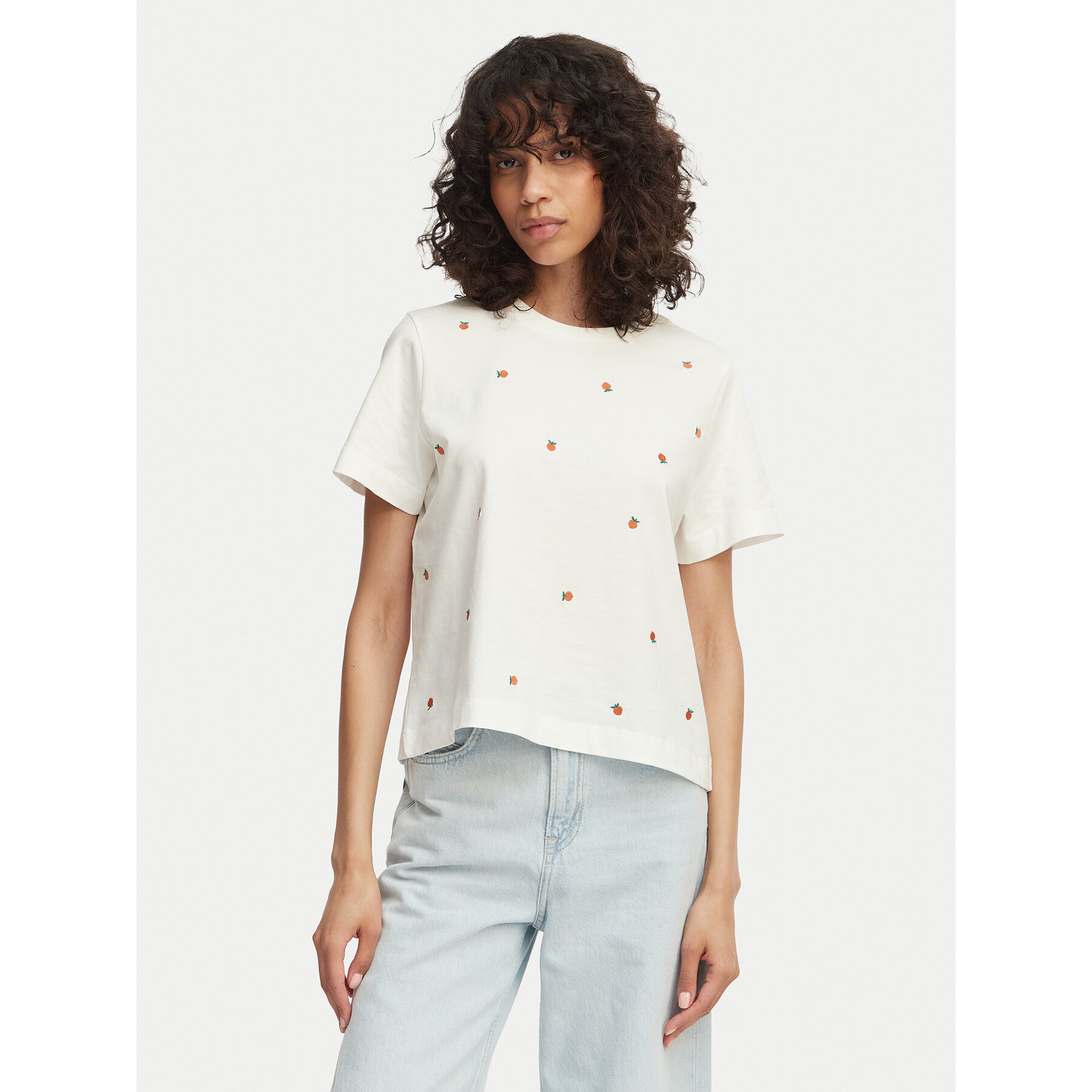 Vero Moda T-Shirt Sola 10341979 Λευκό Regular Fit