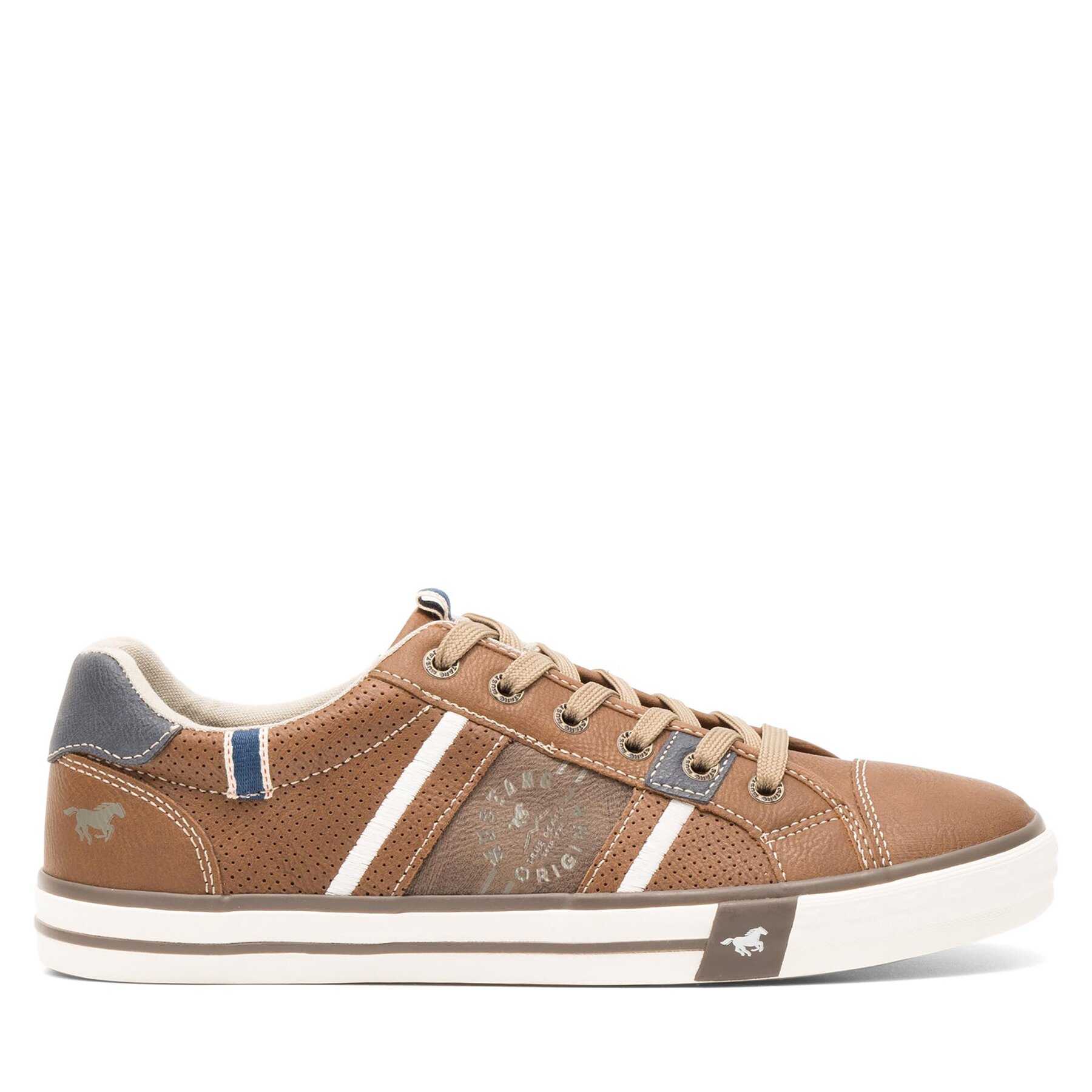 Męskie Sneakersy Mustang, Rozmiar 41 Brązowy 4072-317