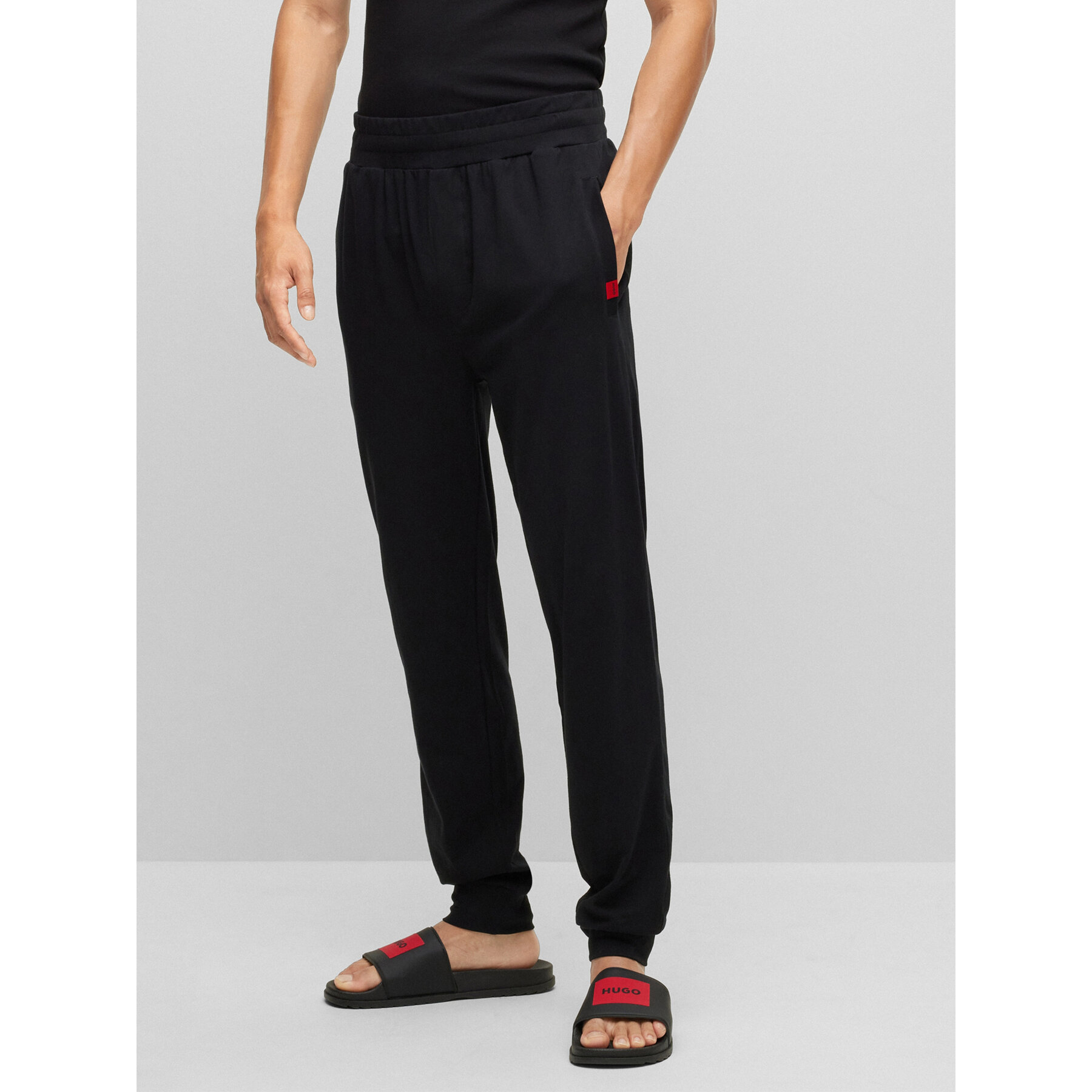Hugo Pantalone del pigiama Labelled 50478929 Nero Regular Fit