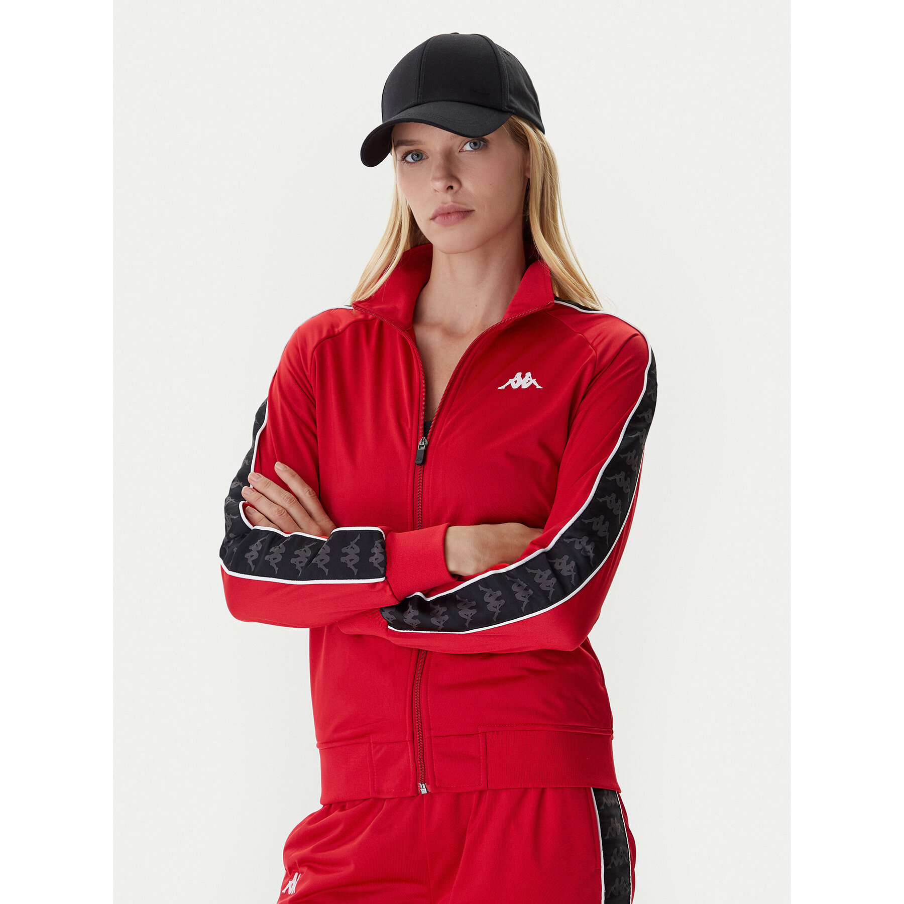 Kappa Sweatshirt 301PSC0 Rot Slim Fit