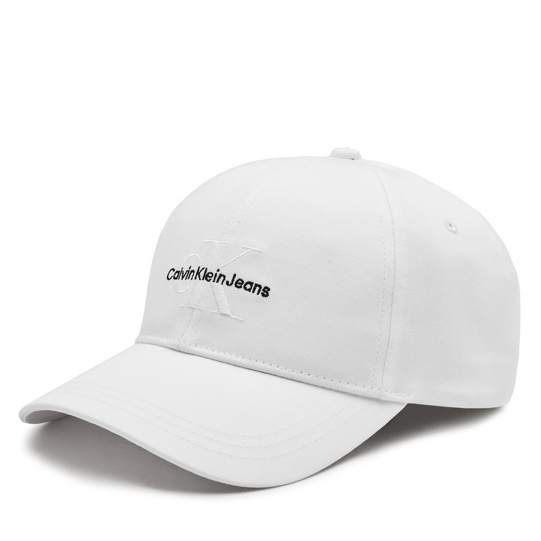 Șapcă Calvin Klein Monologo Embro K50K512180 Alb