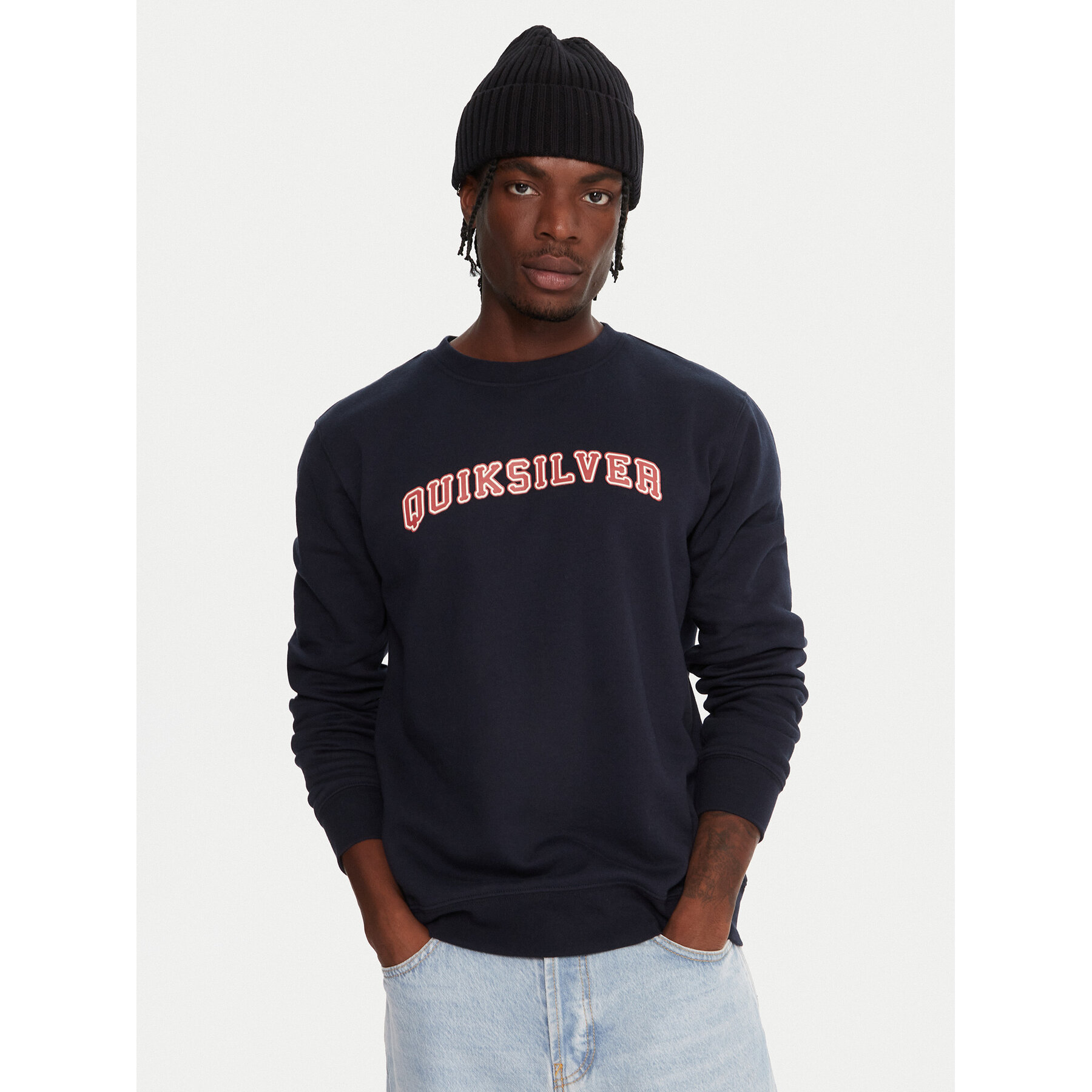 Quiksilver Sweatshirt Graphic EQYFT05132 Dunkelblau Regular Fit