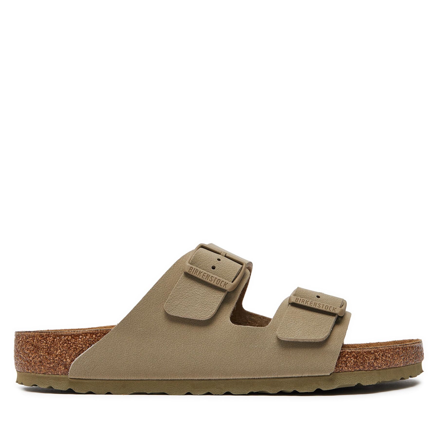 Męskie Klapki Birkenstock, Rozmiar 42 Khaki Arizona Birko-Flor 1027704