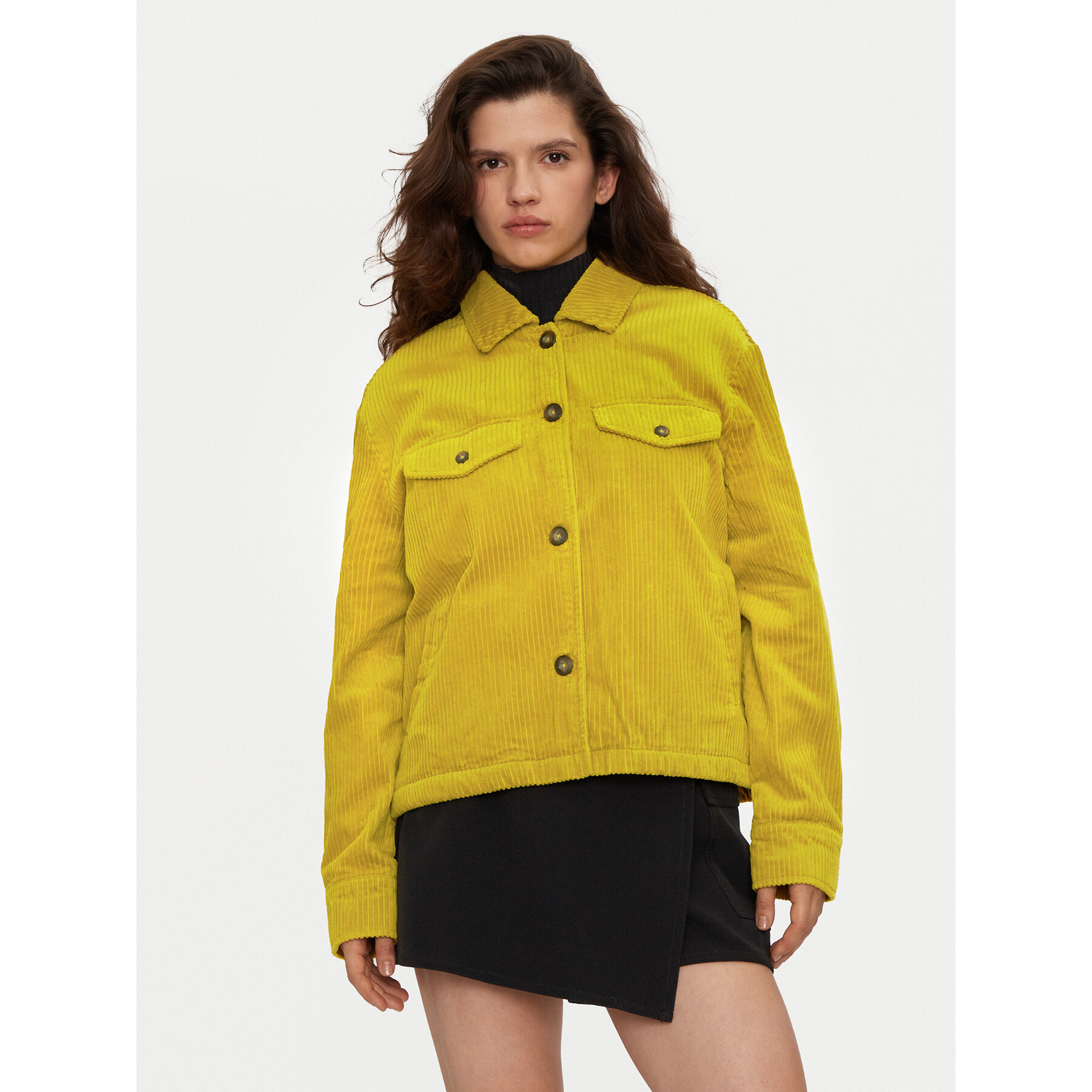 United Colors Of Benetton Übergangsjacke 2HKTDN06O Gelb Regular Fit