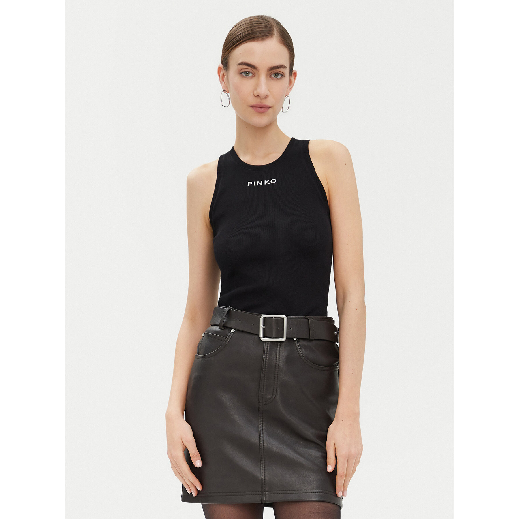 PINKO Felső 100822 A2C1 Fekete Regular Fit