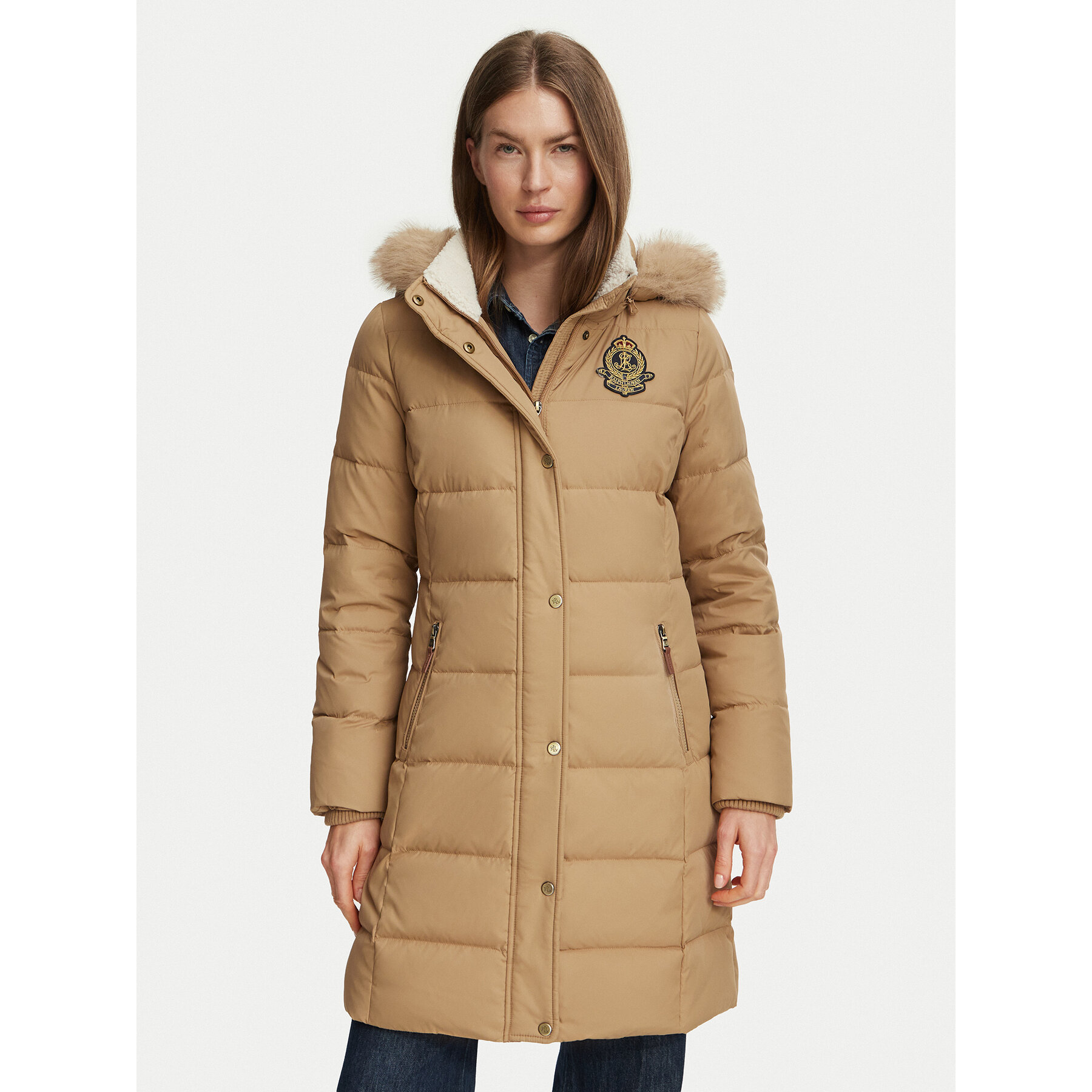 LAUREN RALPH LAUREN Daunenjacke 297P23455003 Braun Regular Fit