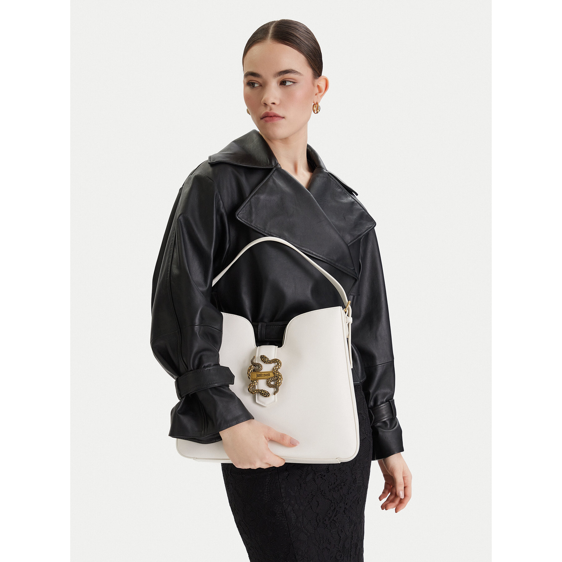 Táska Just Cavalli 80RA4BA3 ZSA89 Fehér