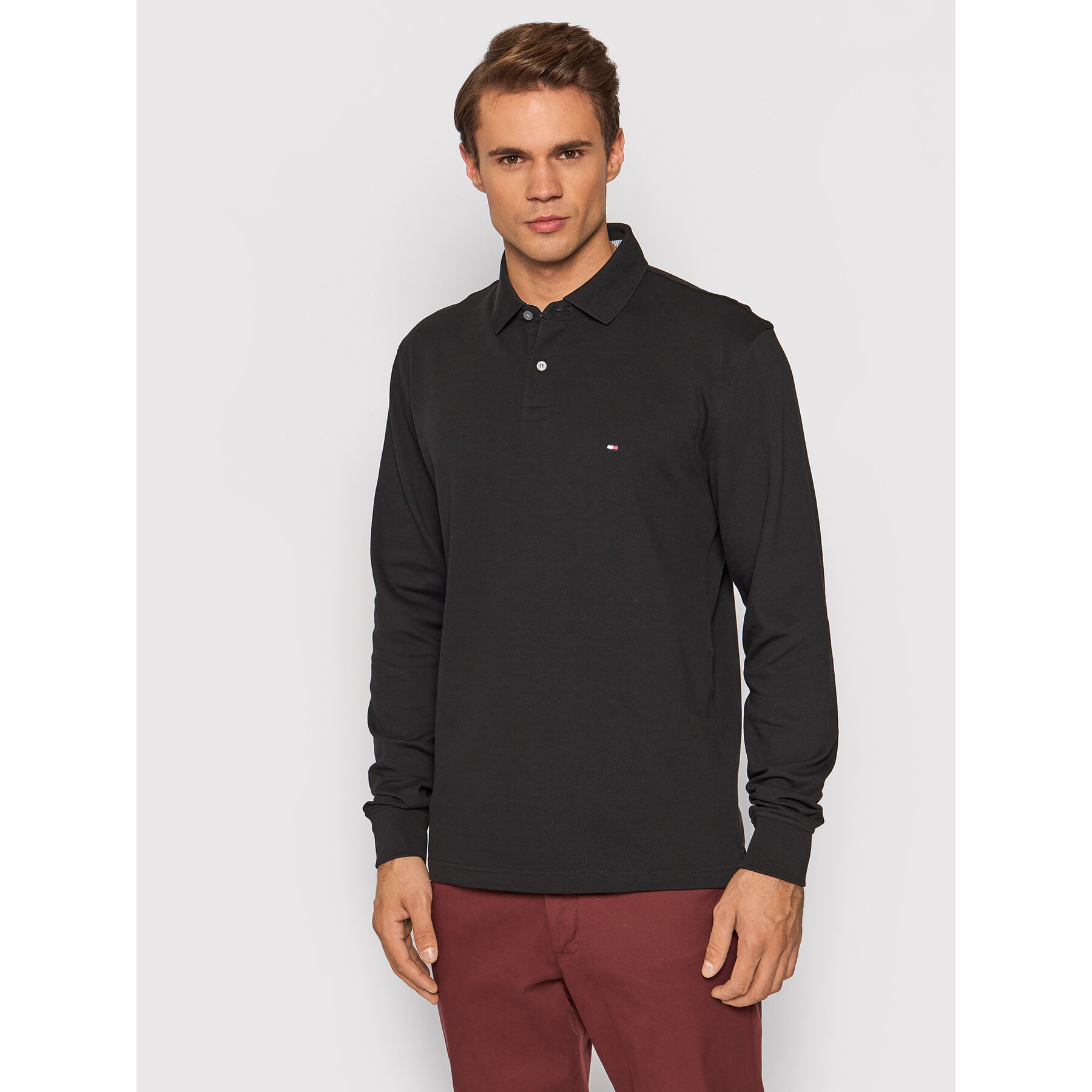 Tommy Hilfiger Polo 1985 MW0MW20183 Crna Regular Fit