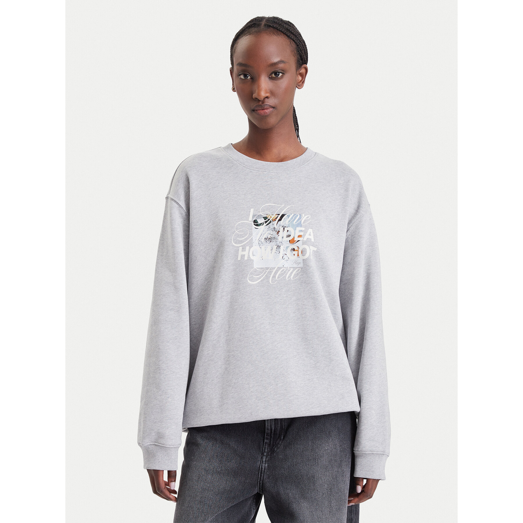 HUGO Sweatshirt Classic Crew_B_5 50575981 Grau Regular Fit