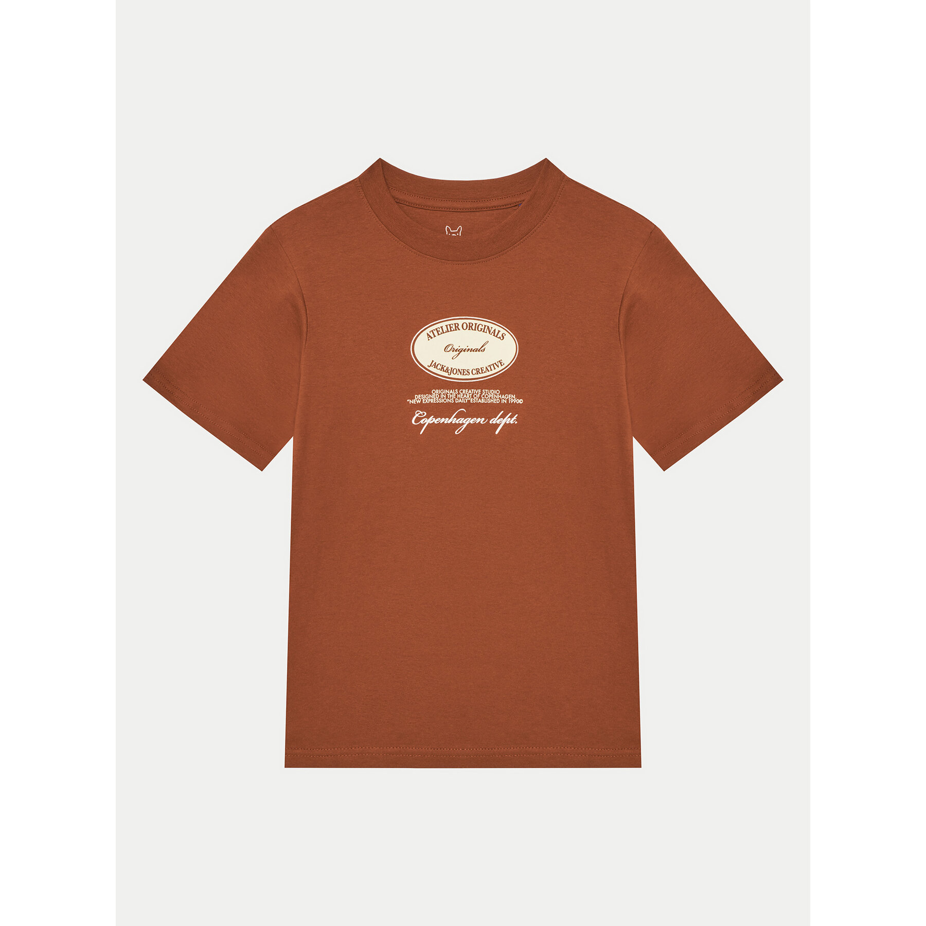 Jack & Jones Junior Jack & Jones Junior T-Shirt 12274895 Καφέ Relaxed Fit