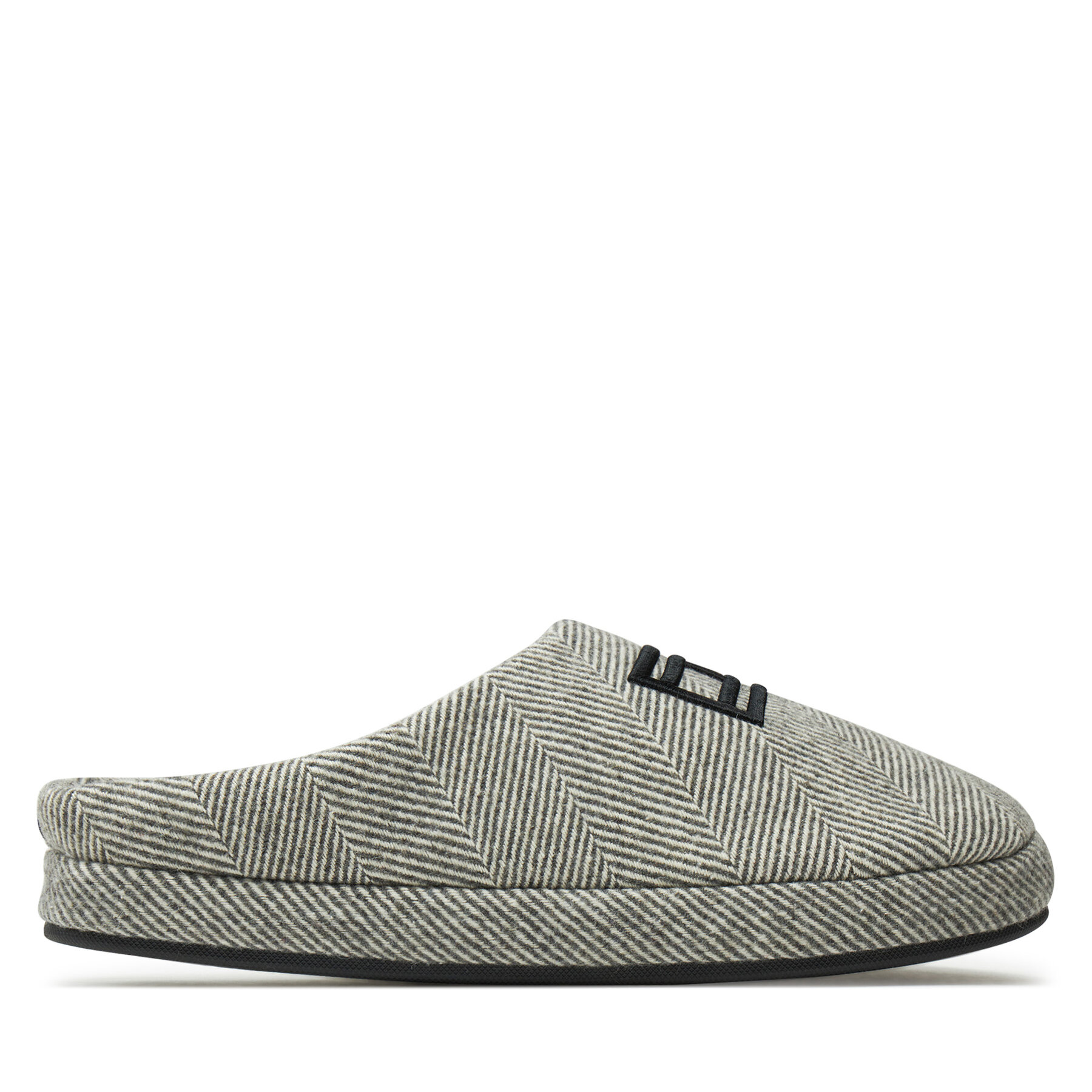 Pánske Papuče Tommy Hilfiger, Rozmer: 41_42, Sivá, Flag Herringbone House Shoe FM0FM05304
