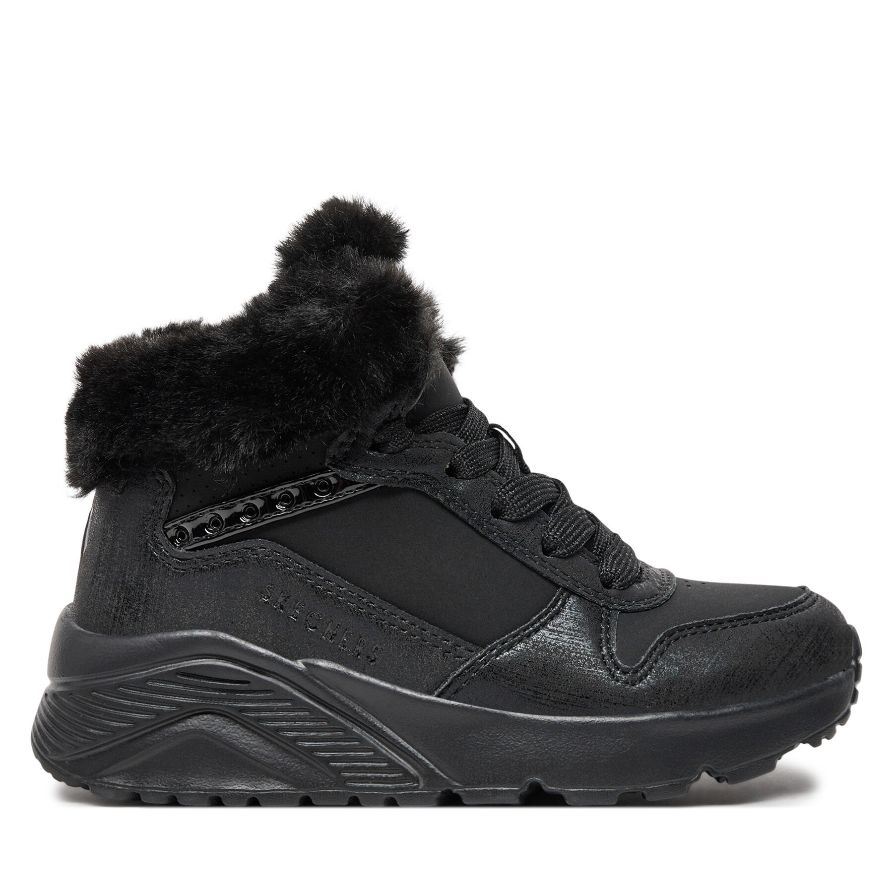 Členková obuv Skechers Uno Lite - Comfurt Collar 310396L/BBK Čierna