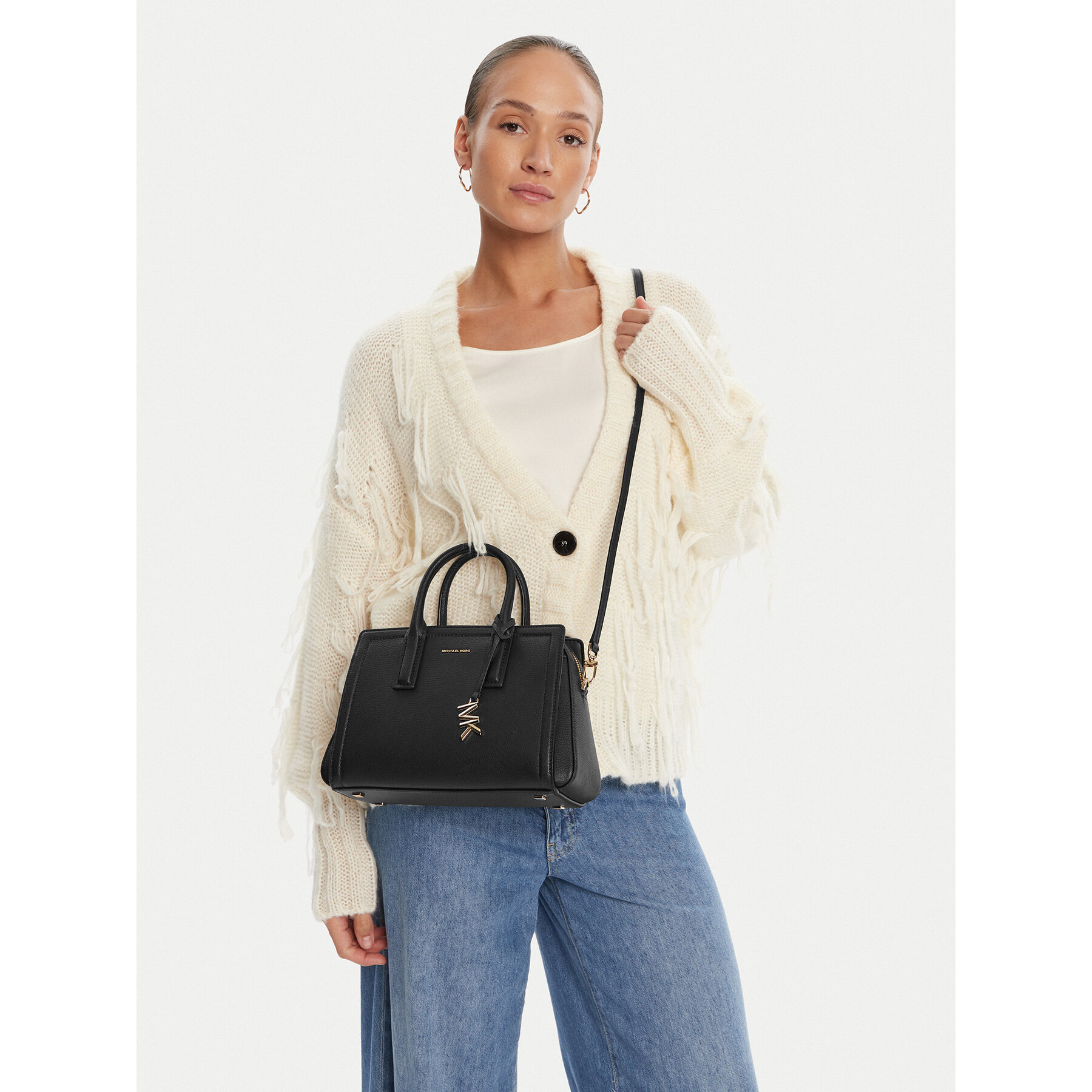 Geantă MICHAEL Michael Kors Laila 30S5G9IS1L Negru