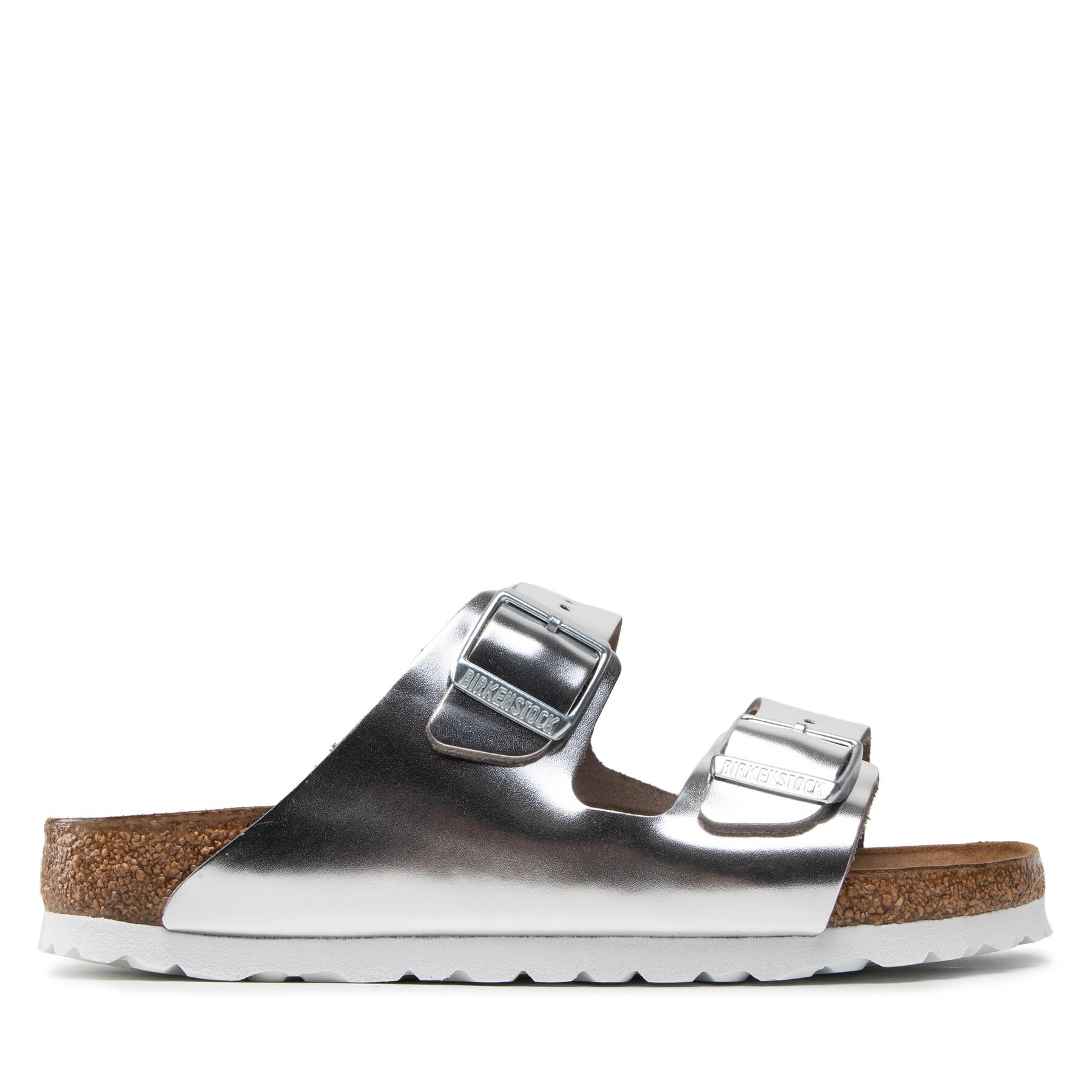 Papucs Birkenstock Arizona Metallic 1005961 Ezüst