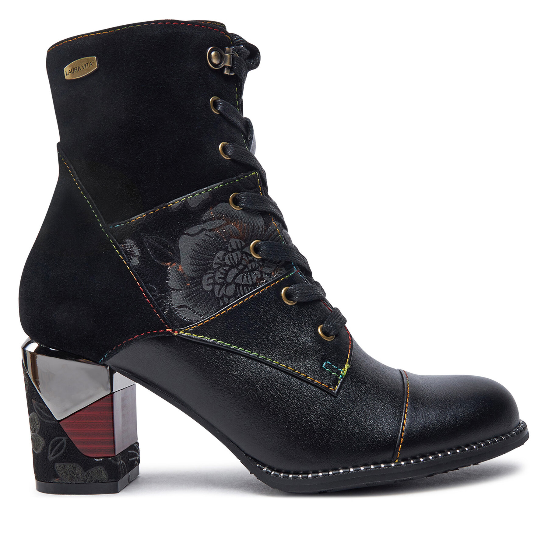 Botines Laura Vita Maevao 02 Negro