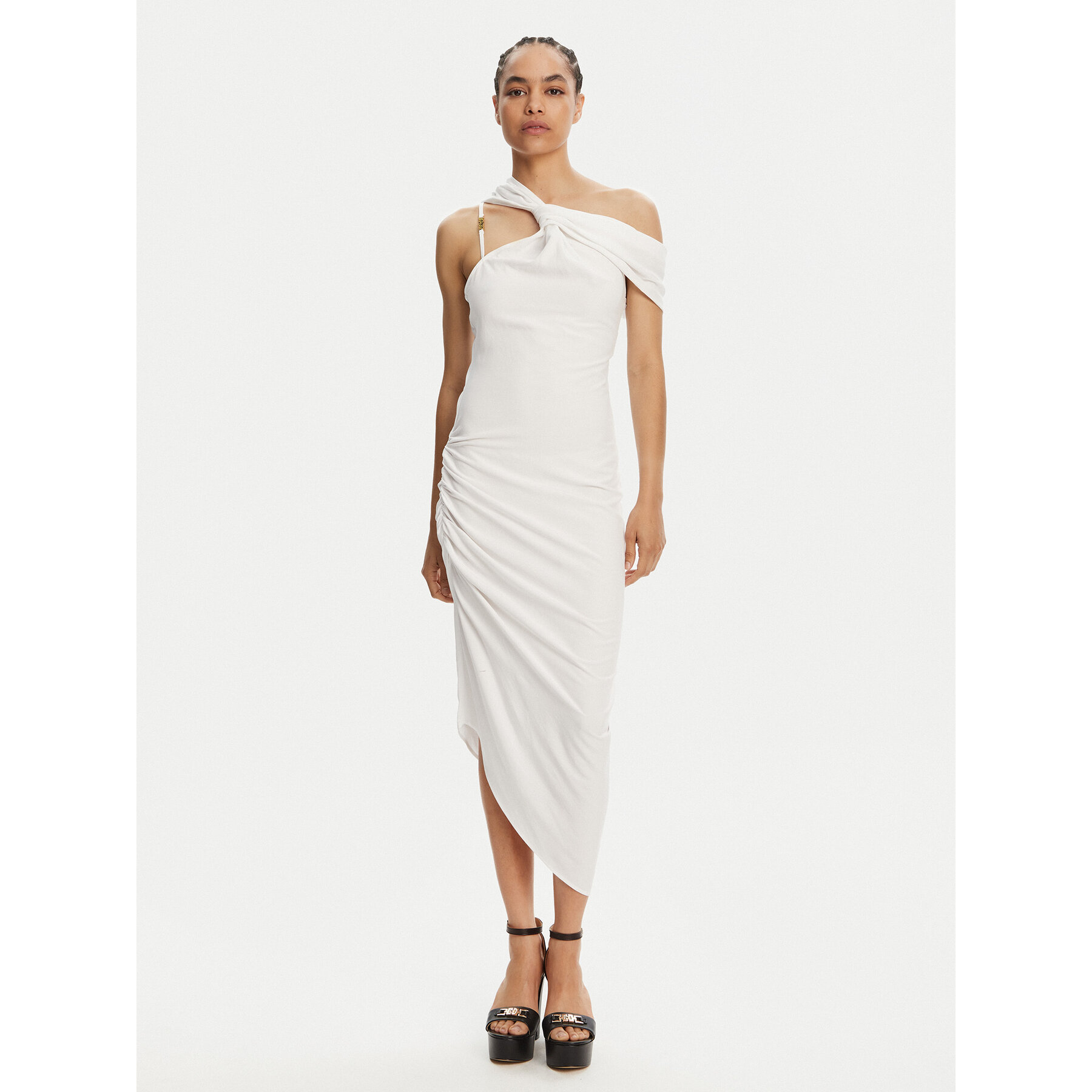 Versace Jeans Couture Coctailkleid 78HAO903 Weiß Slim Fit