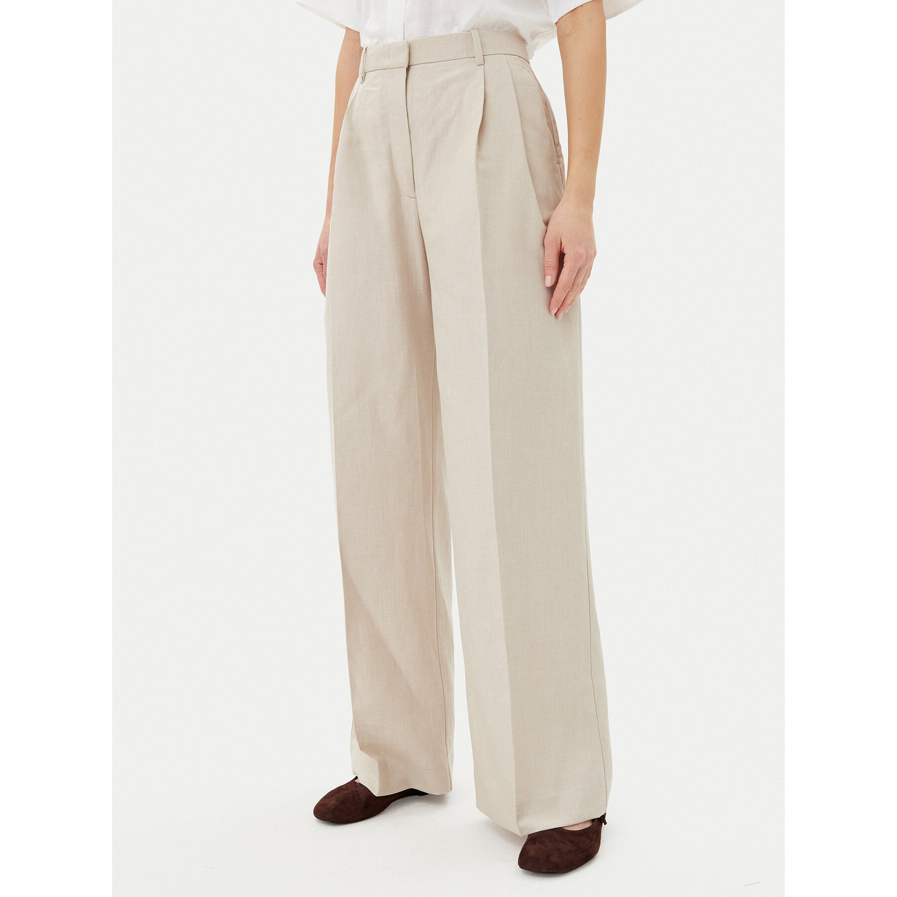 Tommy Hilfiger Stoffhose WW0WW45460 Beige Relaxed Fit