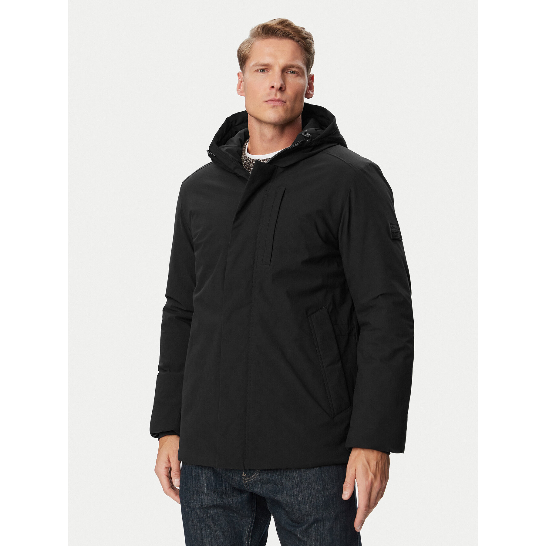 G-STAR Prijelazna jakna Clean Vodan D27789-E811 Crna Regular Fit