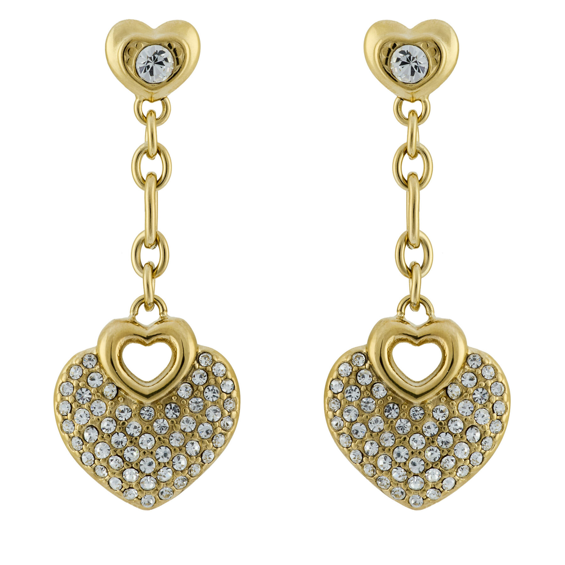 Обици Guess JUBE05 210JW Златист