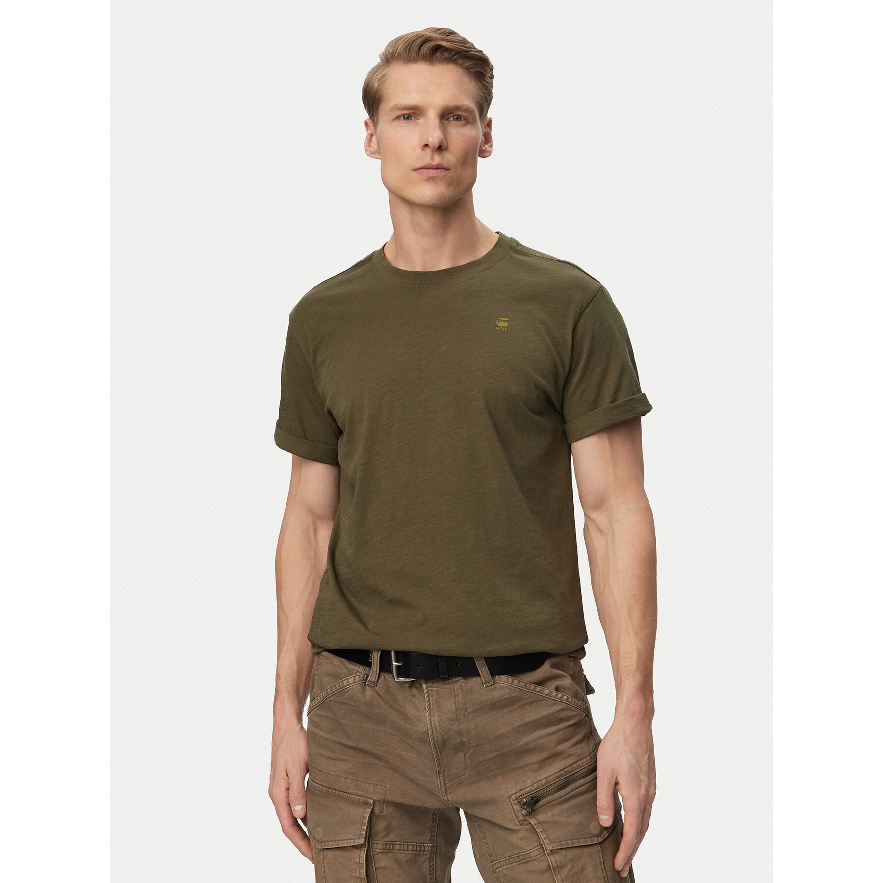 G-Star Raw T-shirt Lash Back D26043-C372 Zelena Relaxed Fit