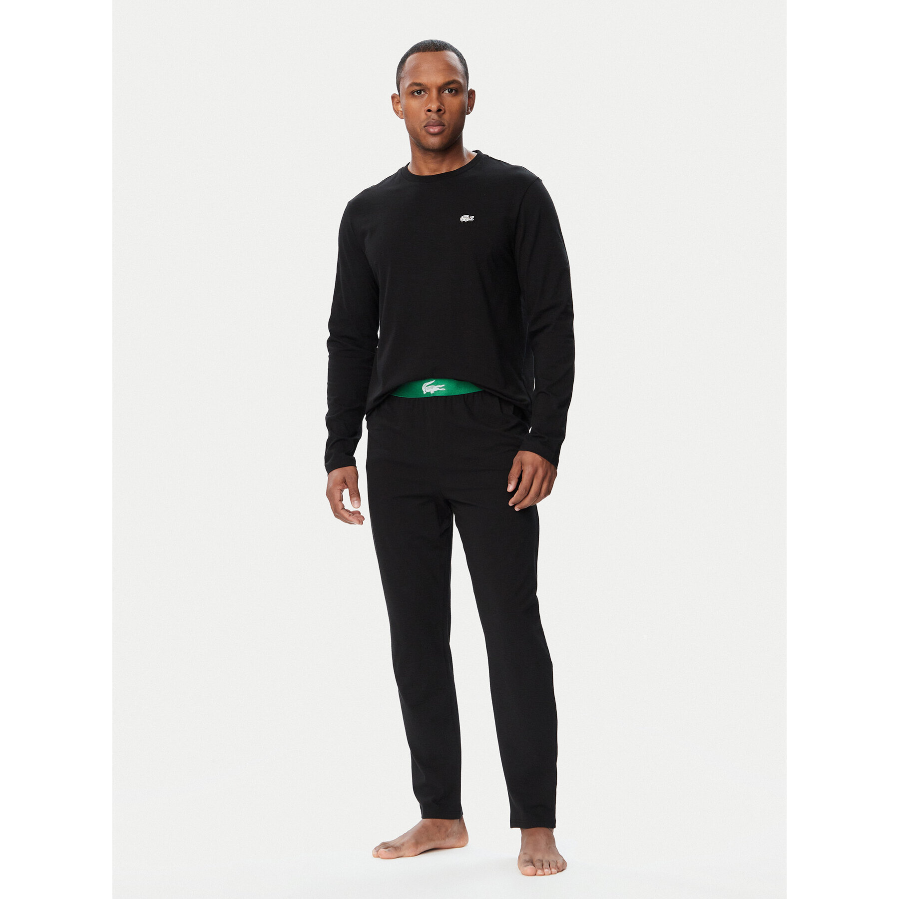 Lacoste Pyjama 4H0924 Schwarz Regular Fit