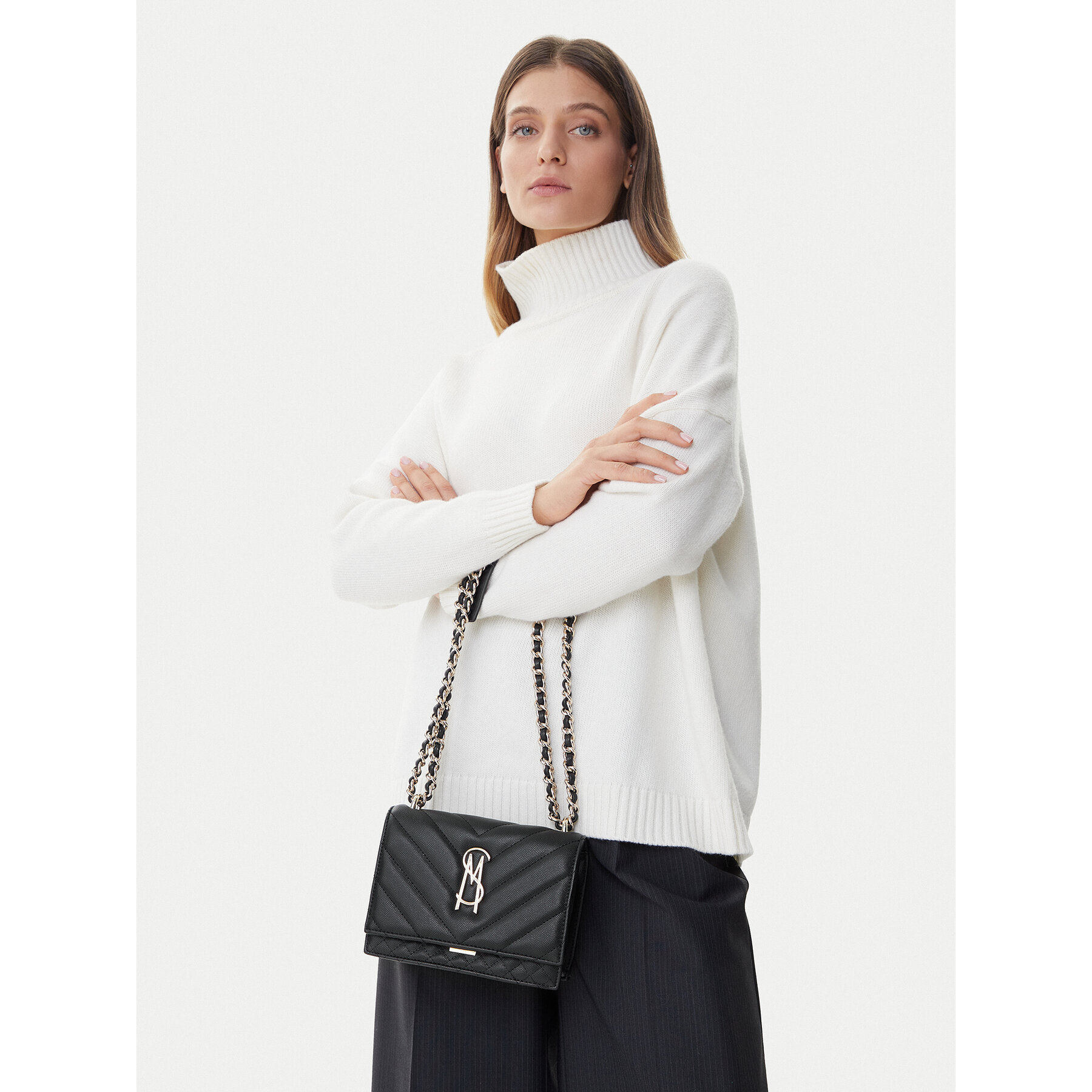 Ročna torba Steve Madden Bamara-2 SM13001840 Črna