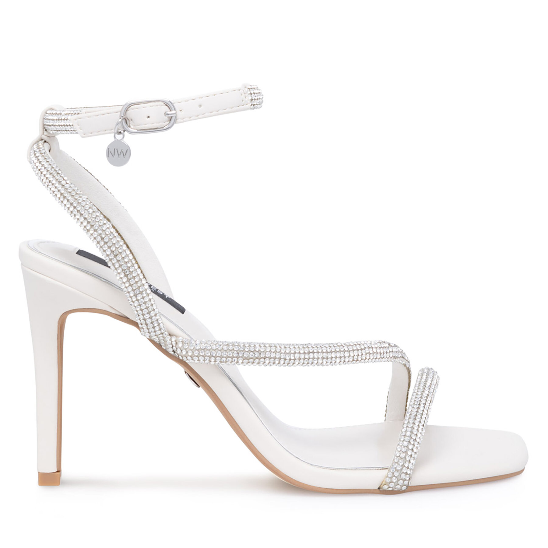 Donna Sandali Nine West, Taglia 40, Bianco, WFA2675-1, taglia : 40