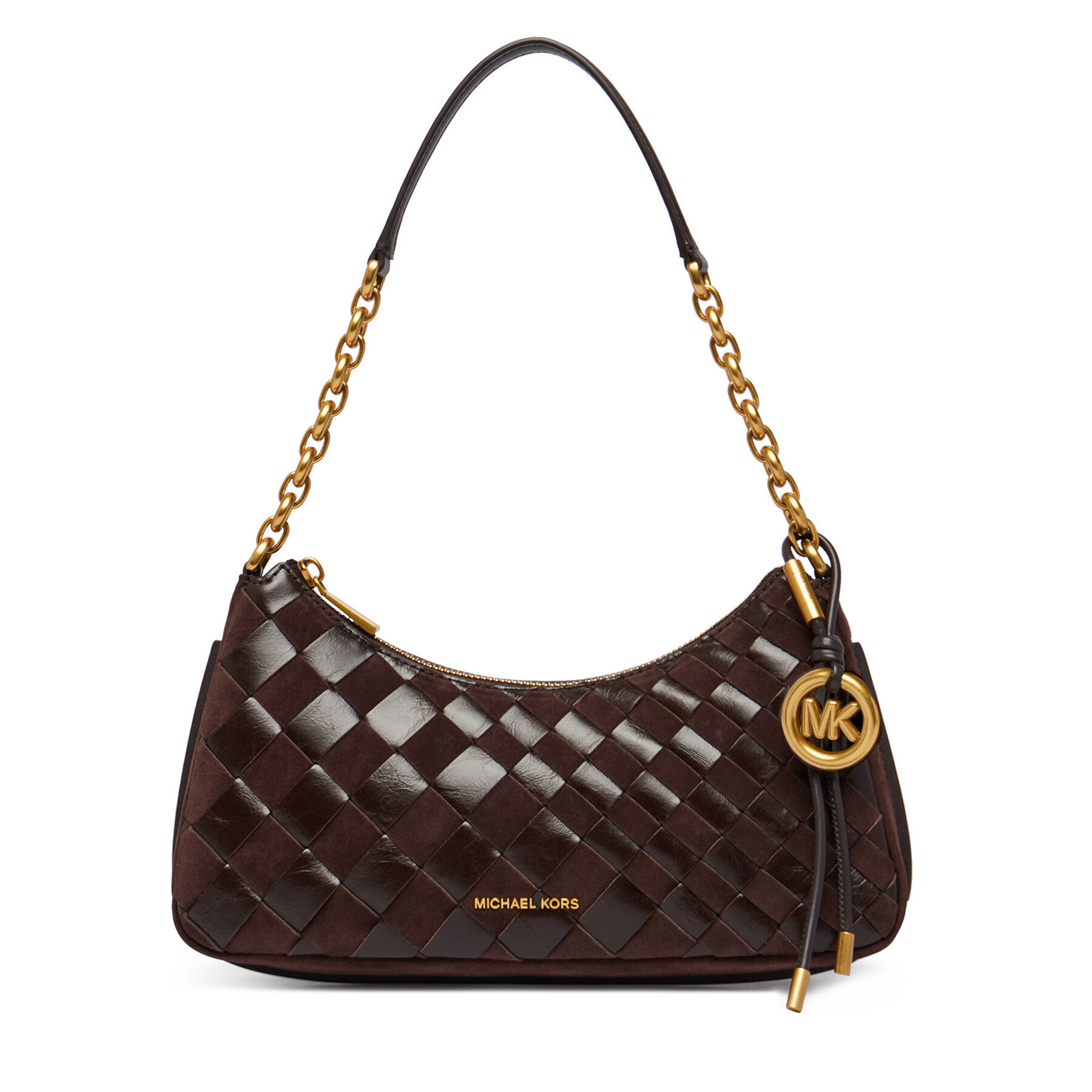 Дамска чанта MICHAEL Michael Kors Nolita 32F6AY5W6S Тъмнокафяв