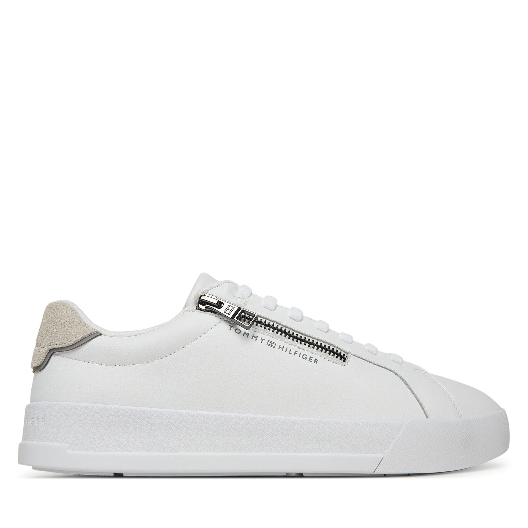 Sneakers Tommy Hilfiger Th Court Zip FM0FM05730 Alb