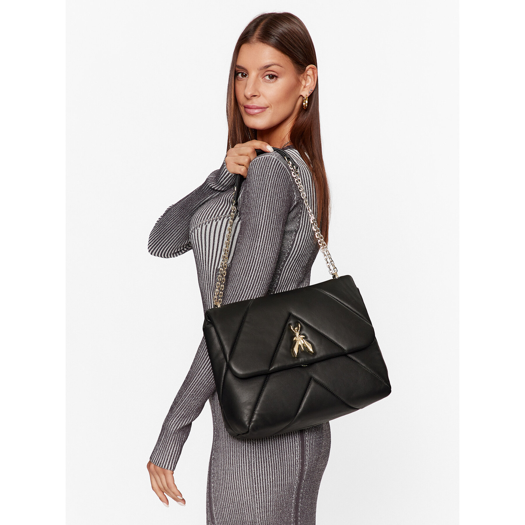 Geantă Patrizia Pepe CBA302/L006 Negru