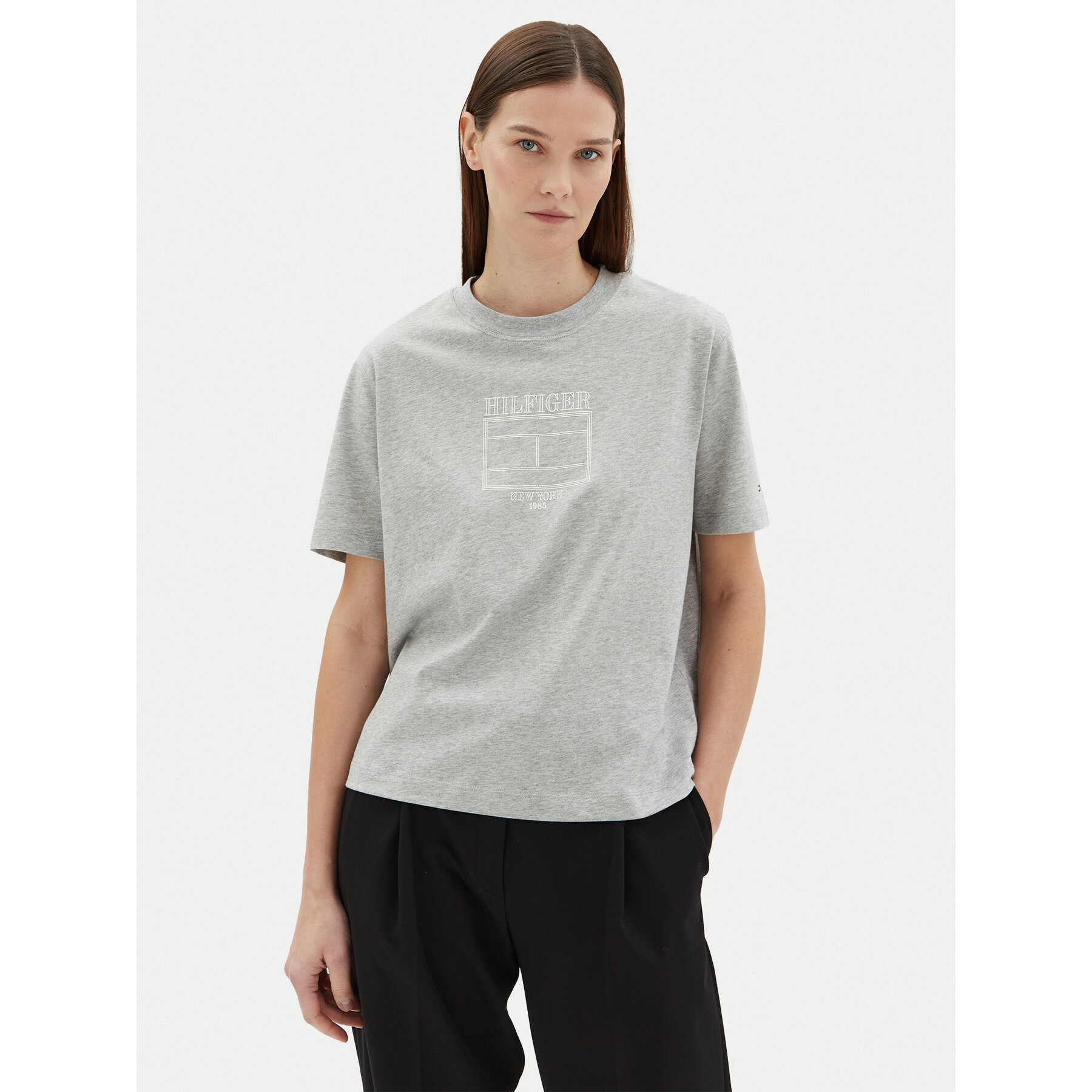 Tommy Hilfiger Póló WW0WW45525 Szürke Relaxed Fit