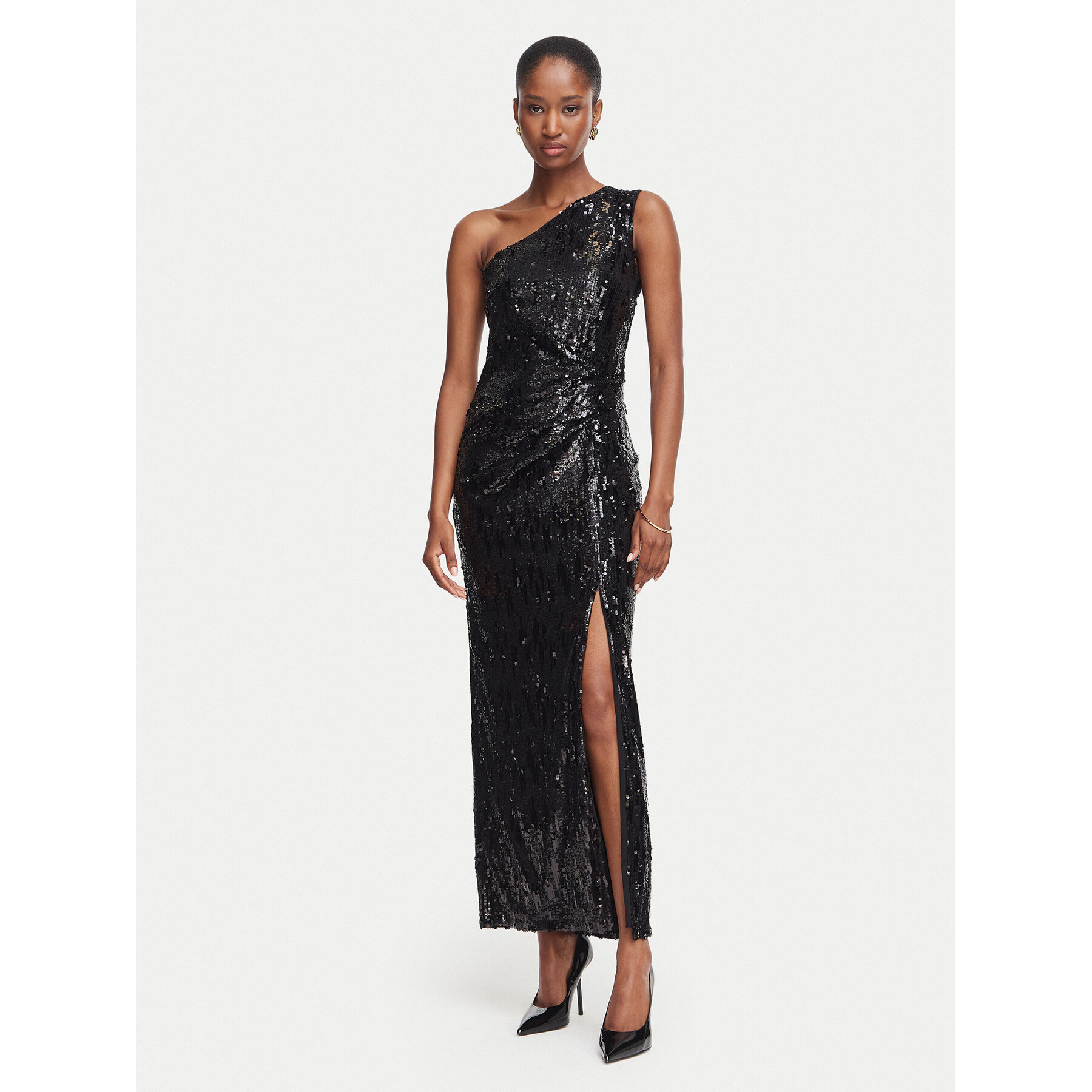 Rinascimento Abendkleid CFC0020444002 Schwarz Regular Fit