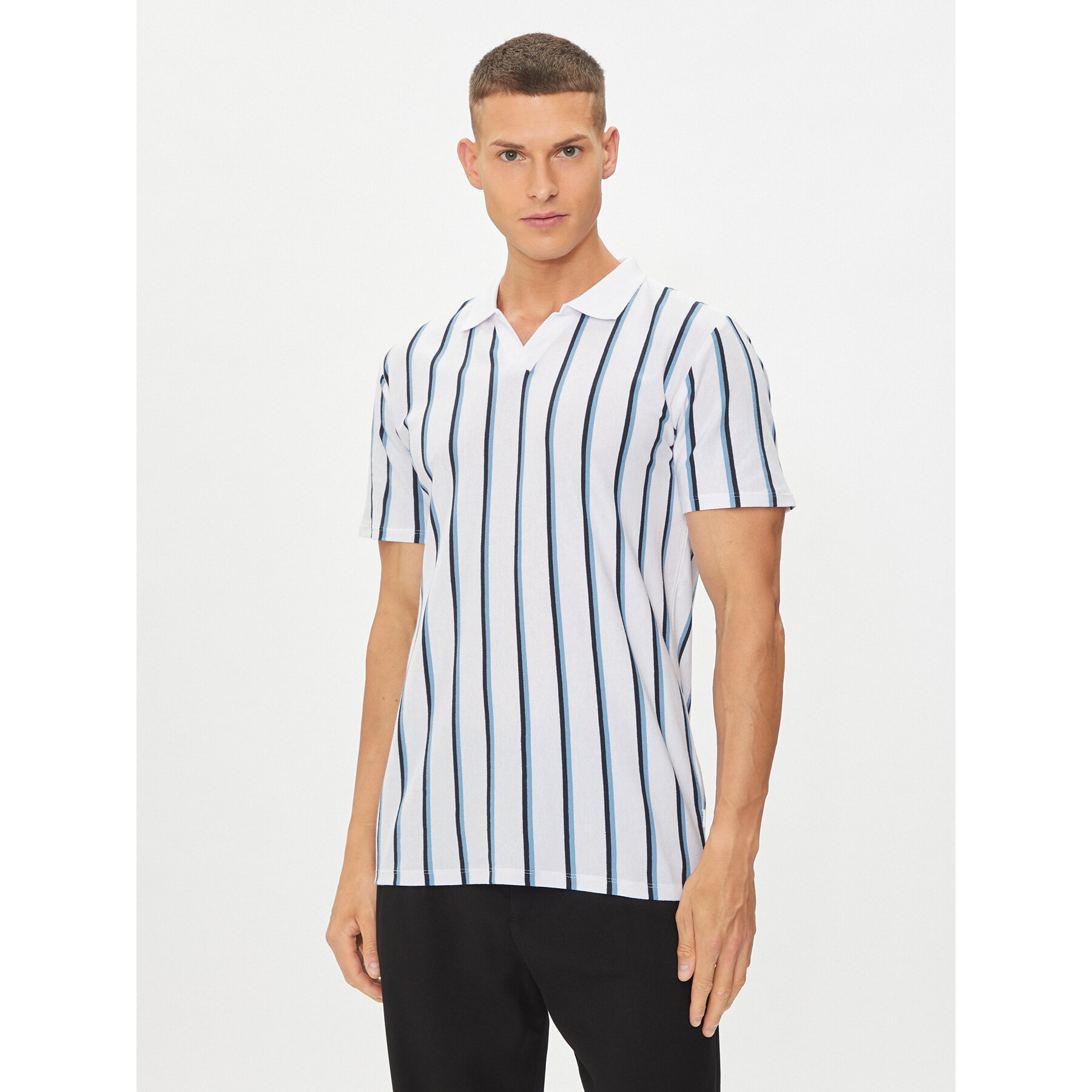 Lindbergh Lindbergh Polo 30-404259 Λευκό Slim Fit