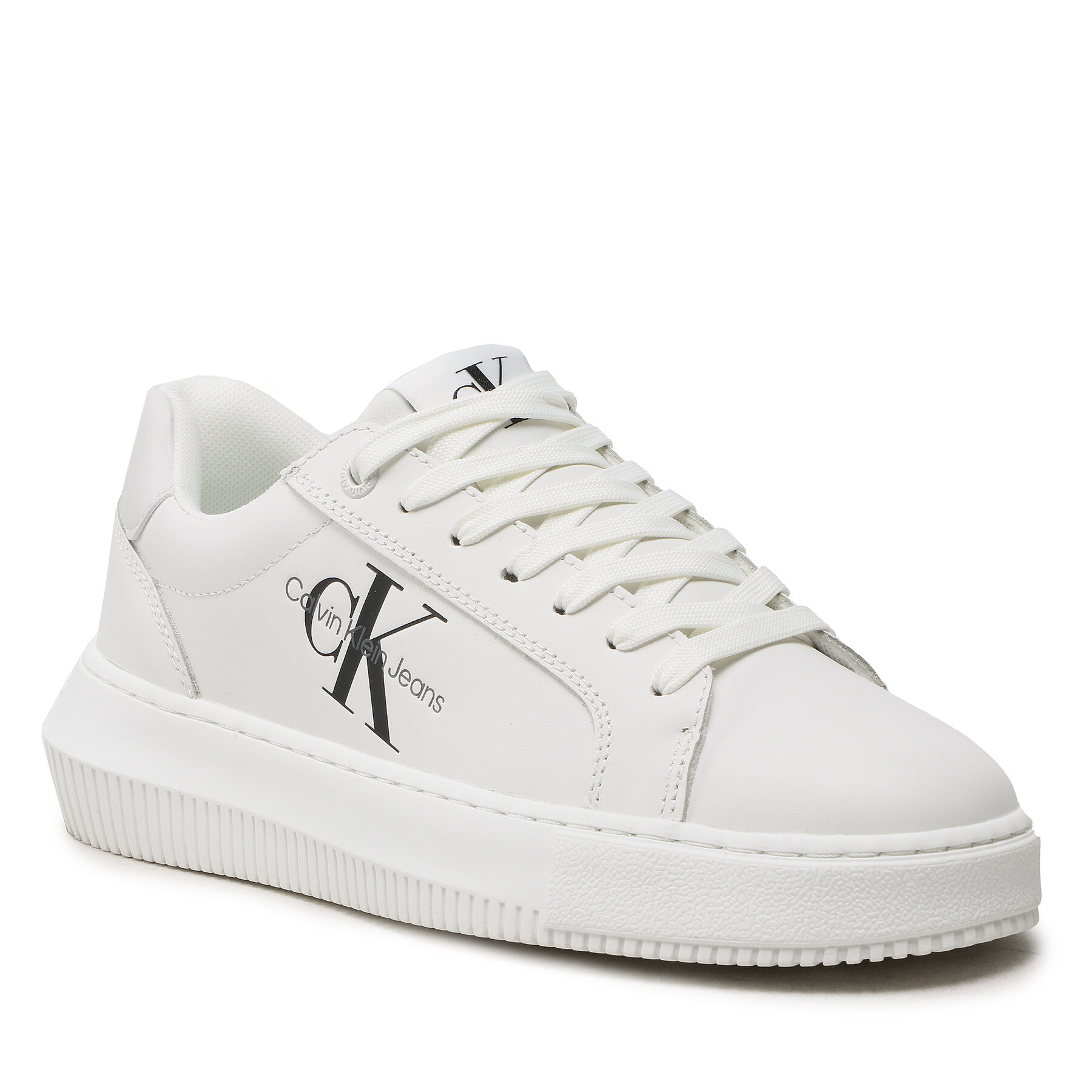 Sneakers Calvin Klein Jeans Chunky Cupsole Laceup Mon Lth Wn YW0YW00823 White YBR