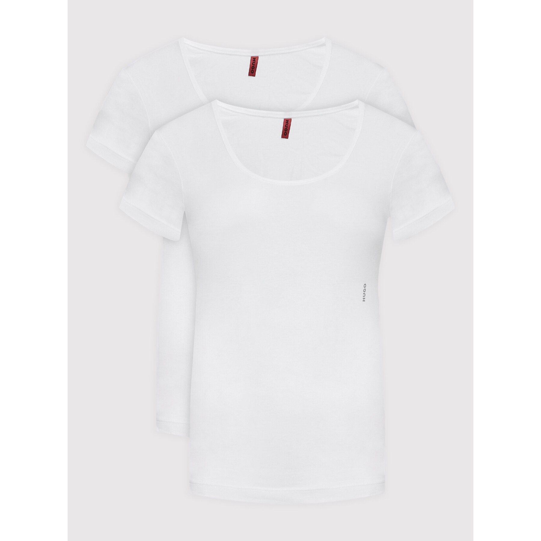 HUGO Σετ t-shirts Twin 50469660 Λευκό Regular Fit