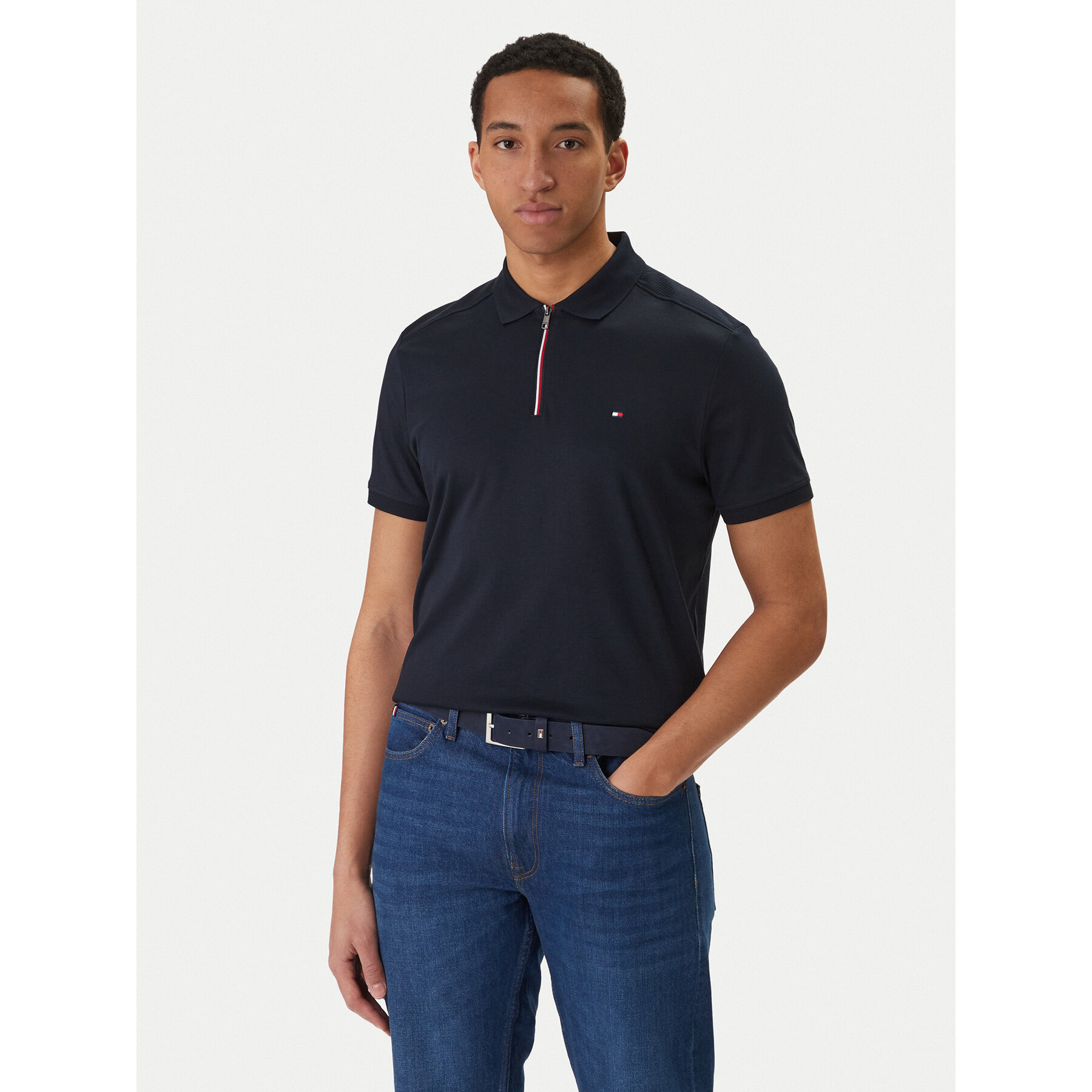 Tommy Hilfiger Poloshirt MW0MW41613 Dunkelblau Regular Fit