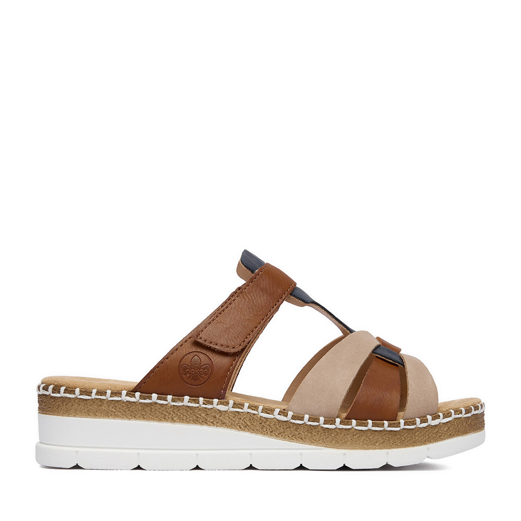 Παντόφλες Rieker CEO-V1291-90 Ανοιχτό καφέ