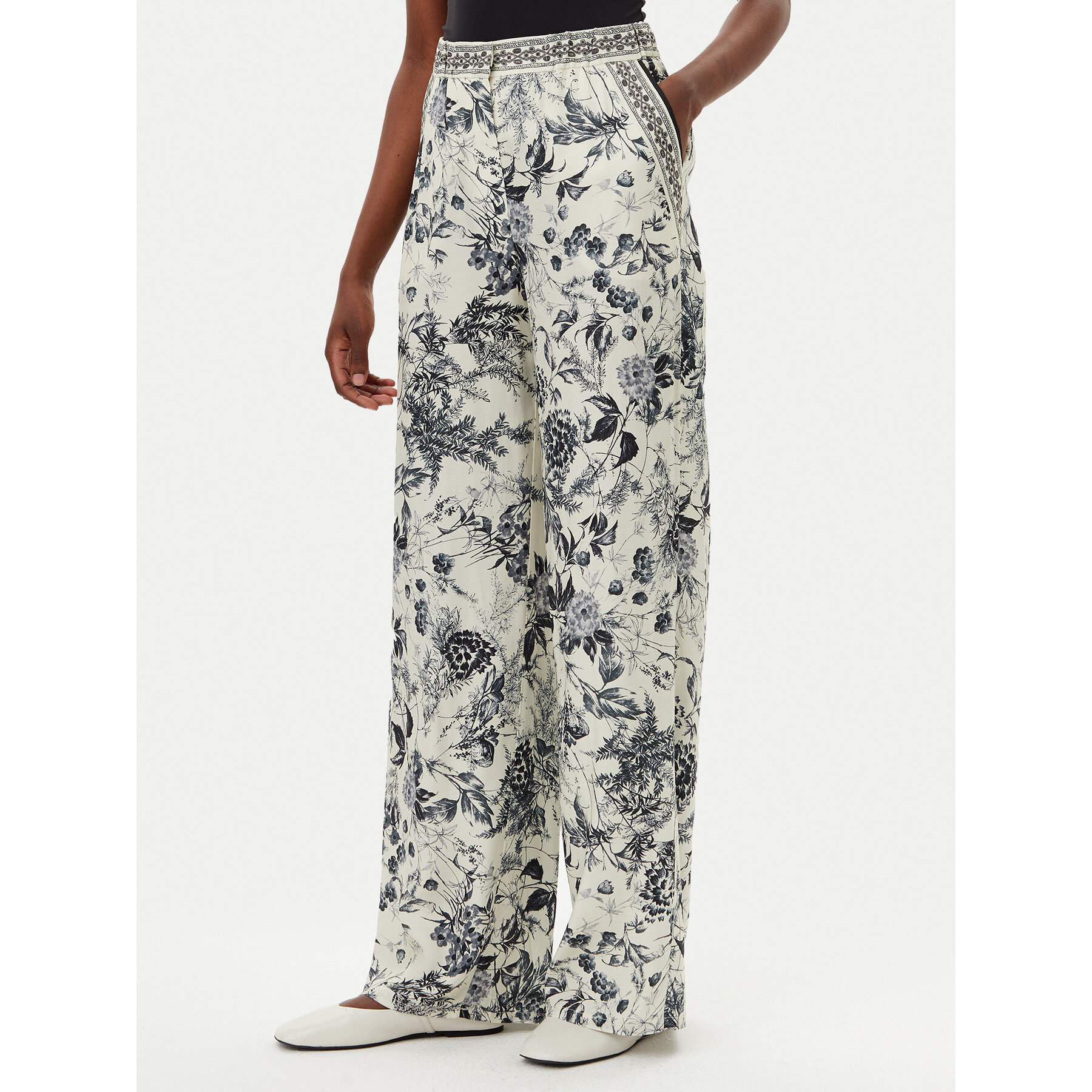 Simona Corsellini Stoffhose P25CPPA00201 Bunt Regular Fit