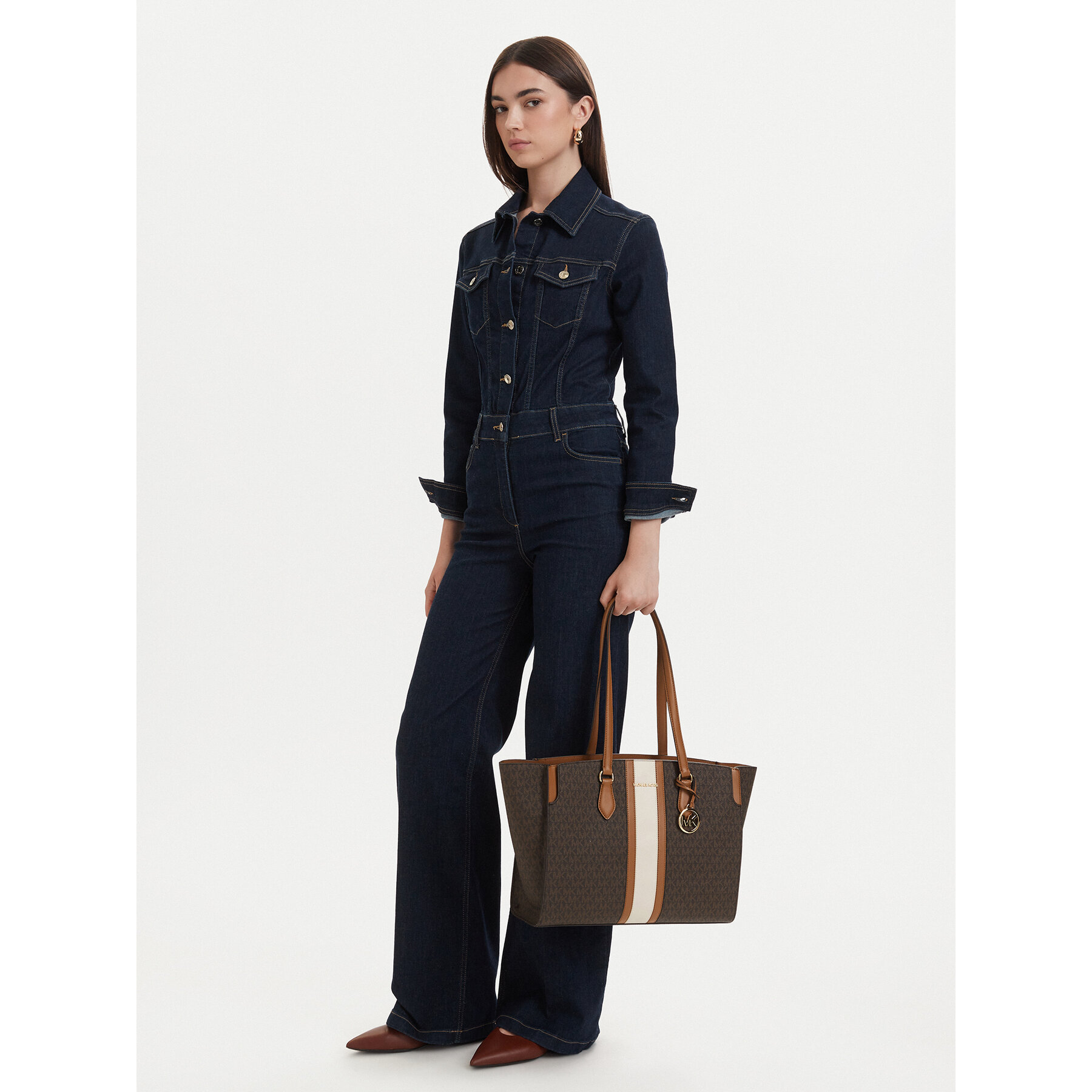 Geantă MICHAEL Michael Kors 30R6GQ6T7B Maro
